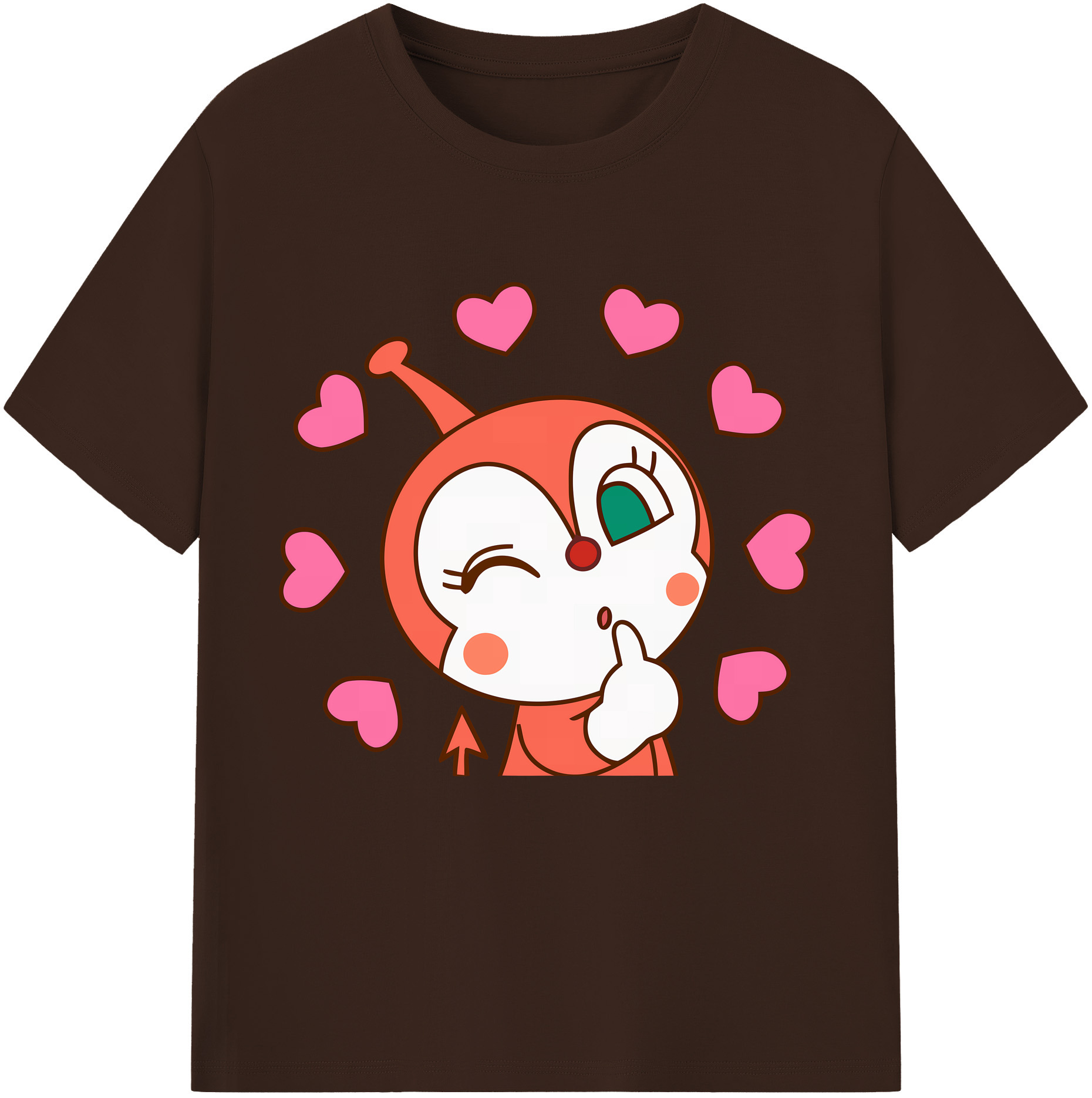 （画像用） アンパンマン Anpanman 綿100％半袖Tシャツ（フロントプリント）