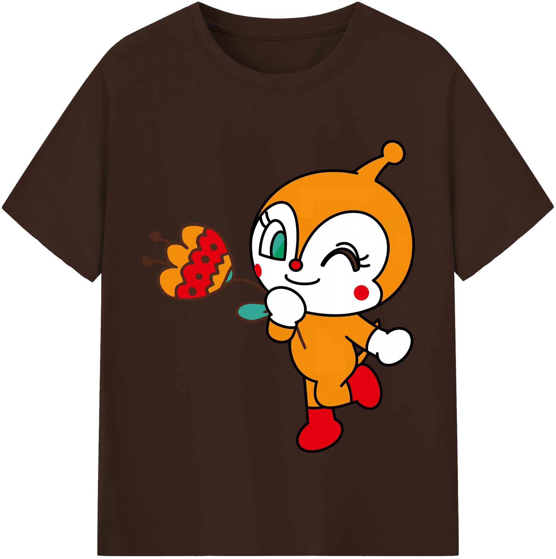 （画像用） アンパンマン Anpanman 綿100％半袖Tシャツ（フロントプリント）