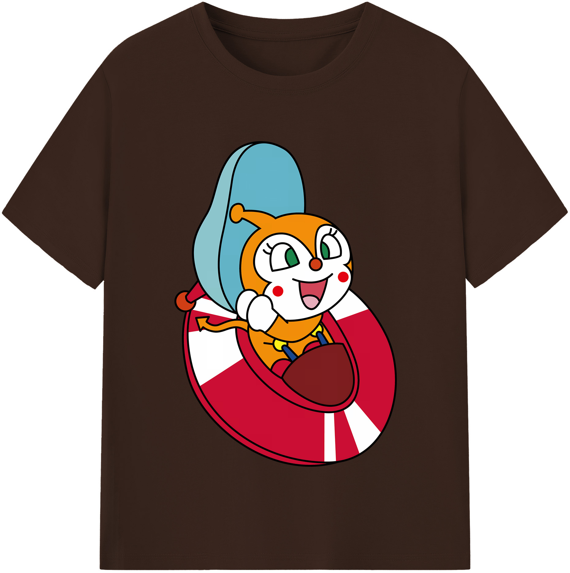 （画像用） アンパンマン Anpanman 綿100％半袖Tシャツ（フロントプリント）