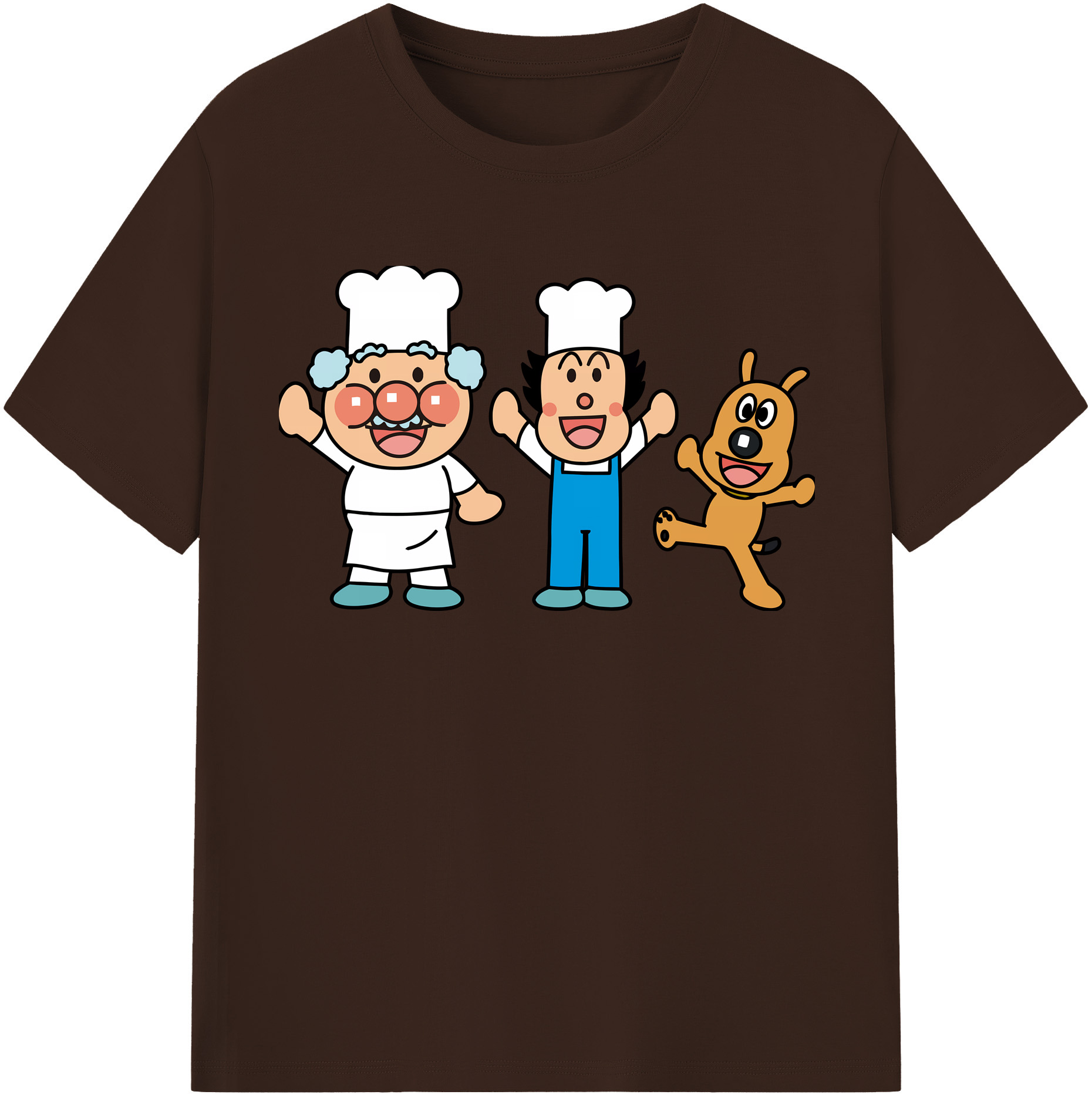 （画像用） アンパンマン Anpanman 綿100％半袖Tシャツ（フロントプリント）