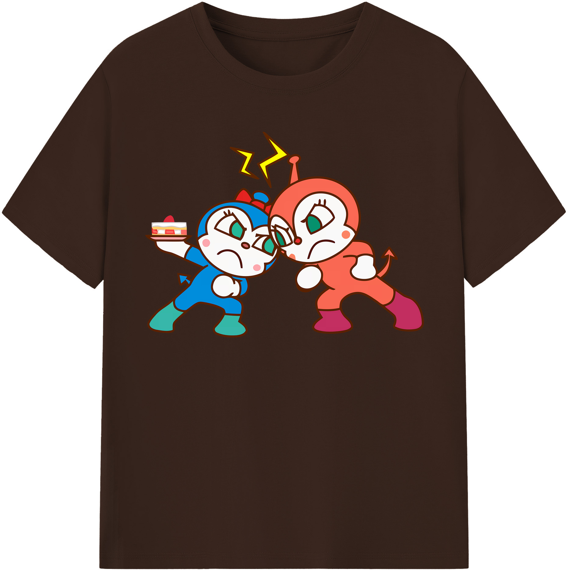 （画像用） アンパンマン Anpanman 綿100％半袖Tシャツ（フロントプリント）