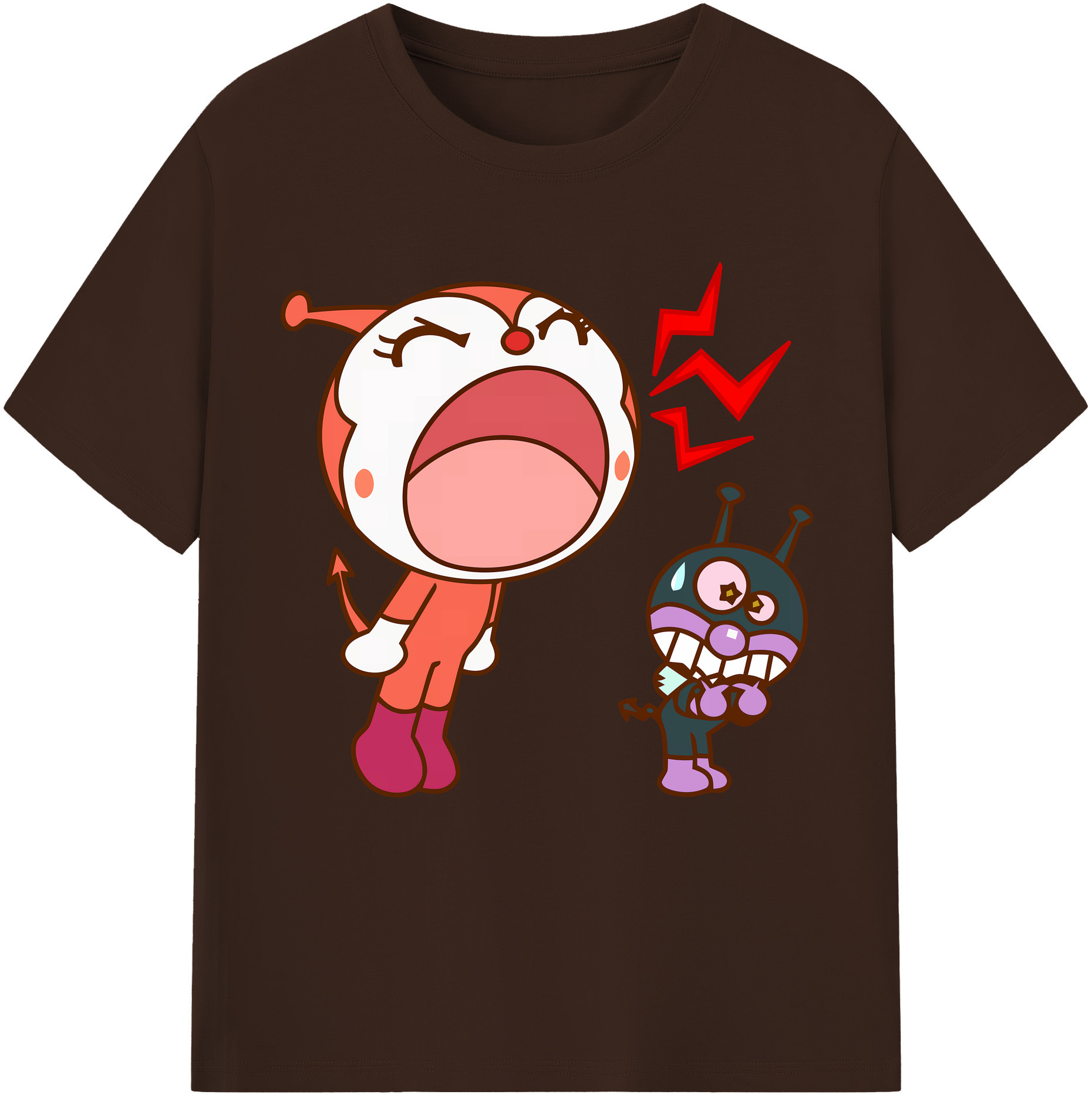 （画像用） アンパンマン Anpanman 綿100％半袖Tシャツ（フロントプリント）