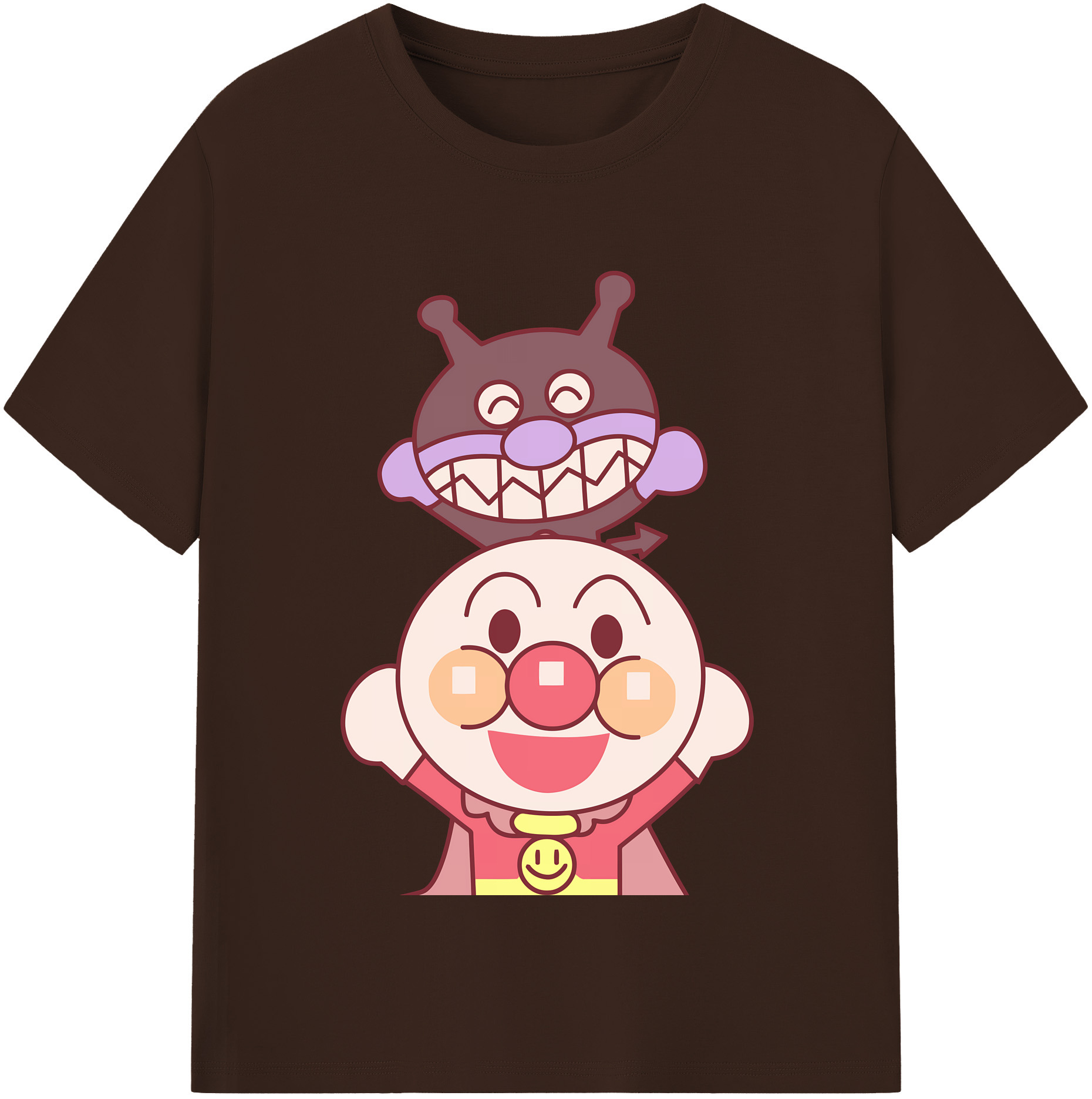 （画像用） アンパンマン Anpanman 綿100％半袖Tシャツ（フロントプリント）