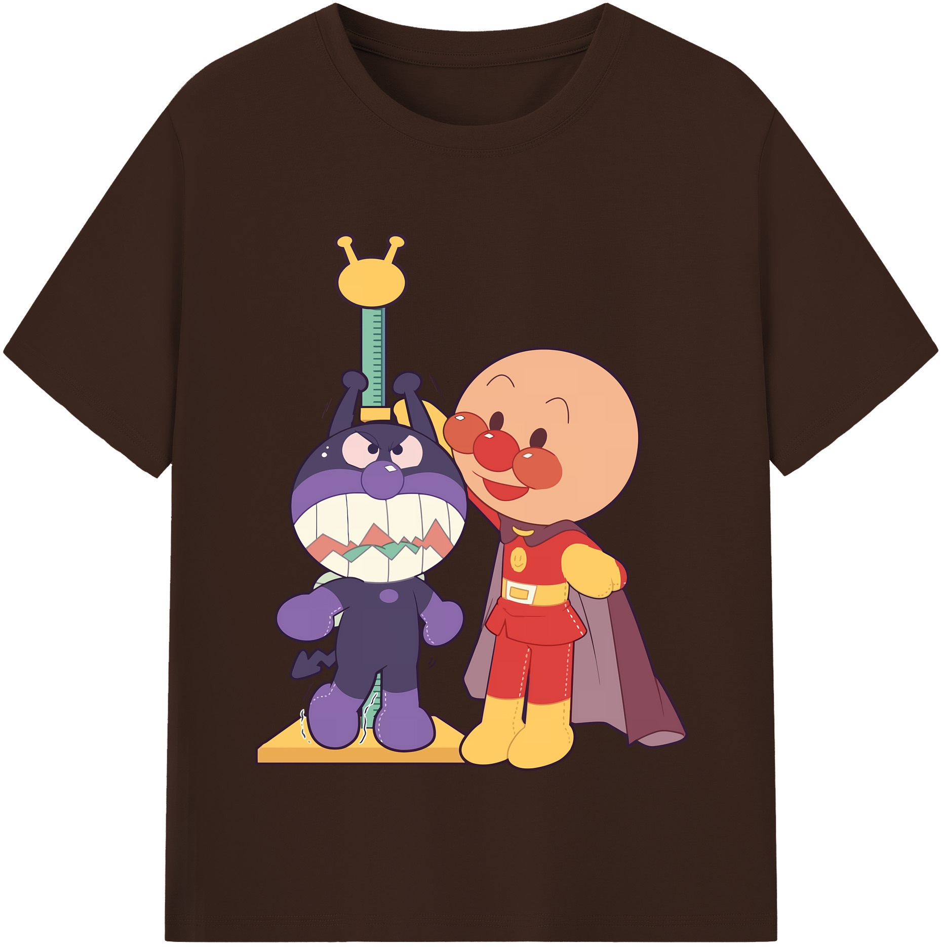 （画像用） アンパンマン Anpanman 綿100％半袖Tシャツ（フロントプリント）