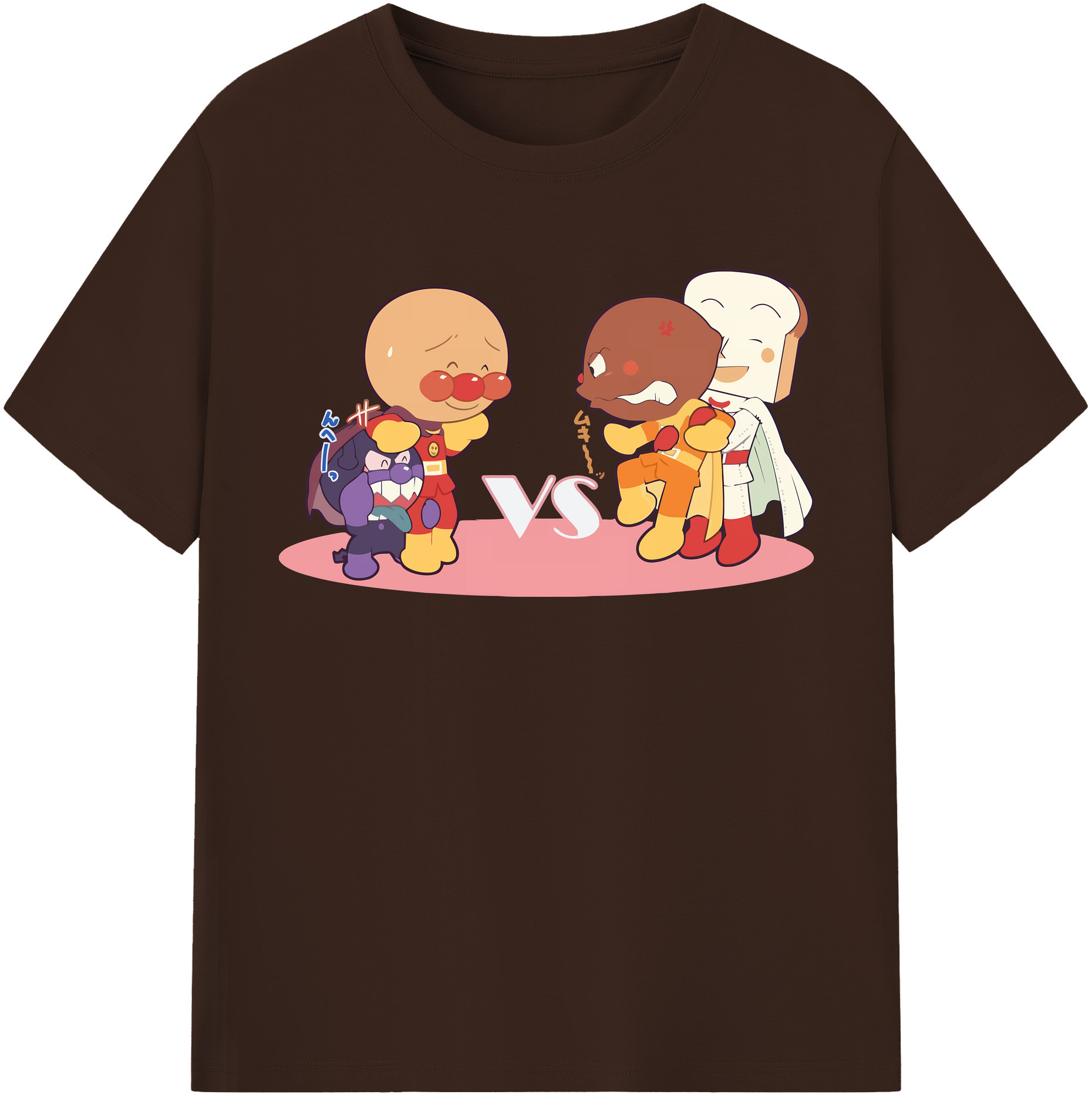 （画像用） アンパンマン Anpanman 綿100％半袖Tシャツ（フロントプリント）