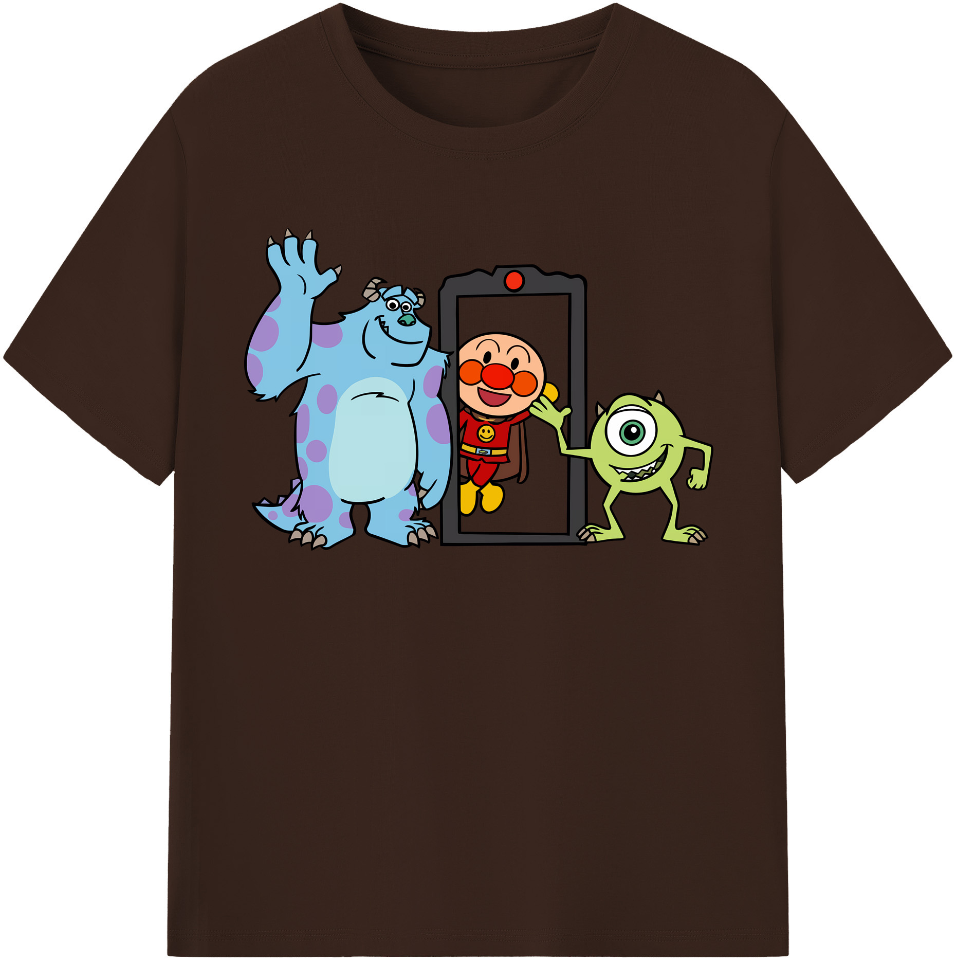 （画像用） アンパンマン Anpanman 綿100％半袖Tシャツ（フロントプリント）