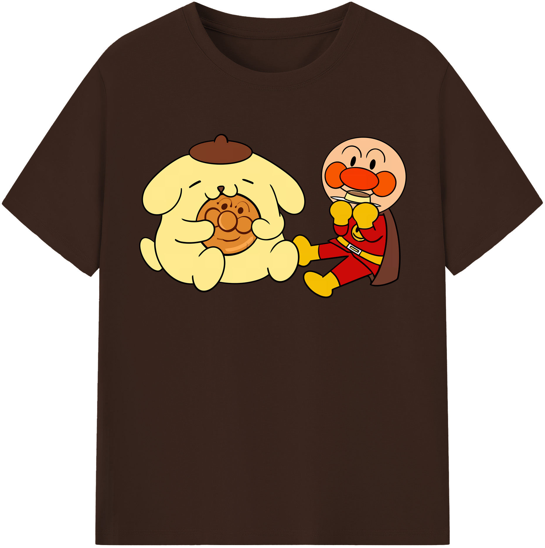 （画像用） アンパンマン Anpanman 綿100％半袖Tシャツ（フロントプリント）
