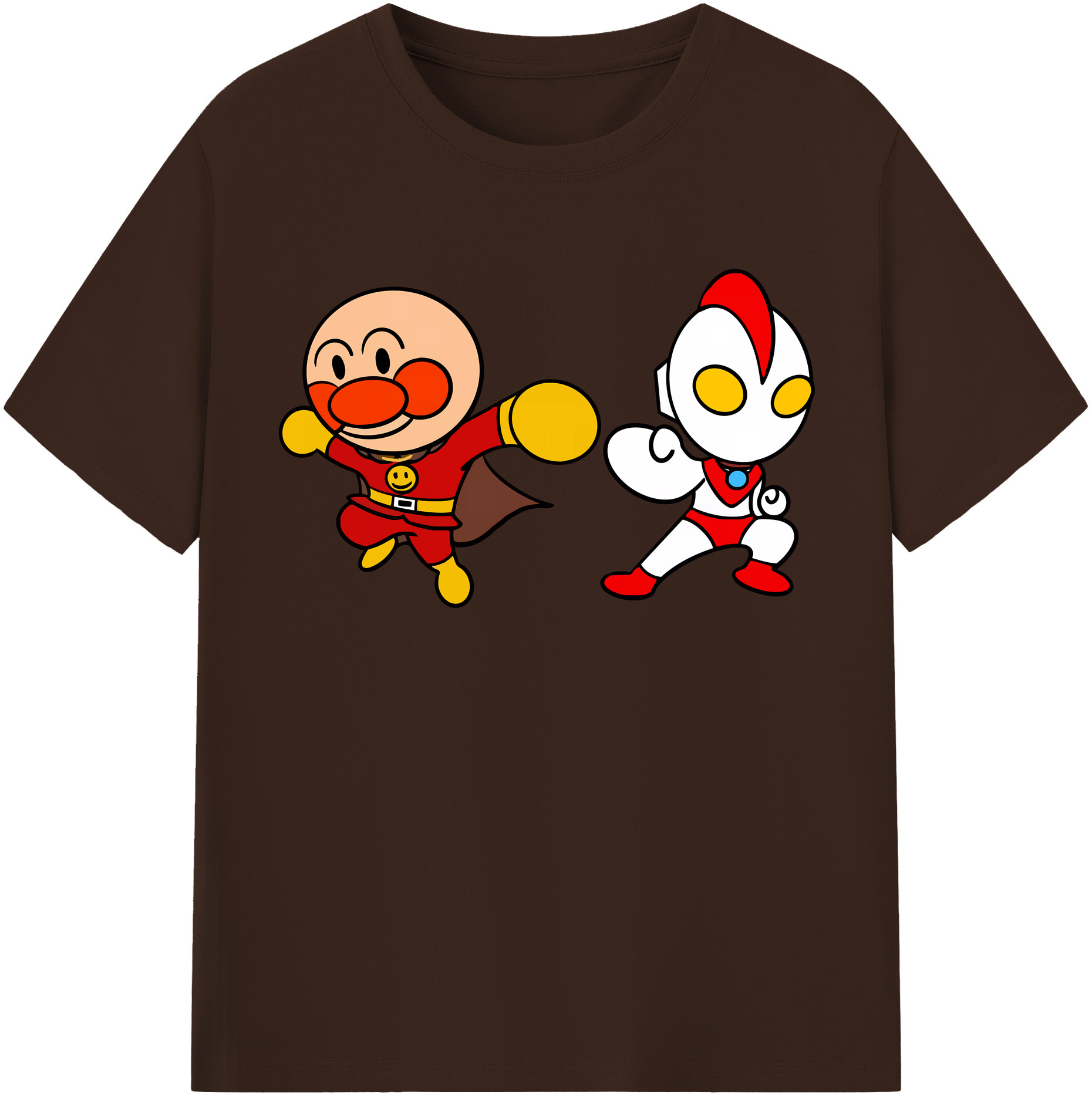 （画像用） アンパンマン Anpanman 綿100％半袖Tシャツ（フロントプリント）
