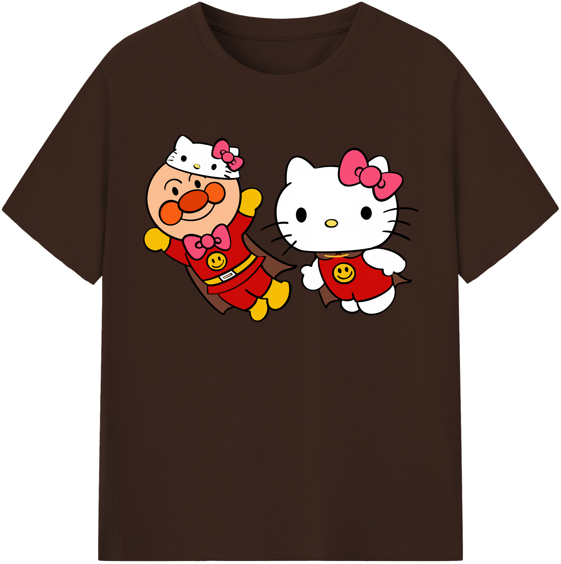 （画像用） アンパンマン Anpanman 綿100％半袖Tシャツ（フロントプリント）
