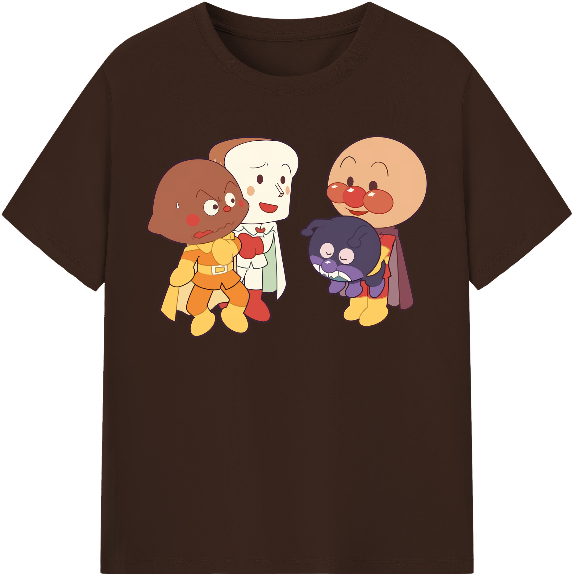 （画像用） アンパンマン Anpanman 綿100％半袖Tシャツ（フロントプリント）