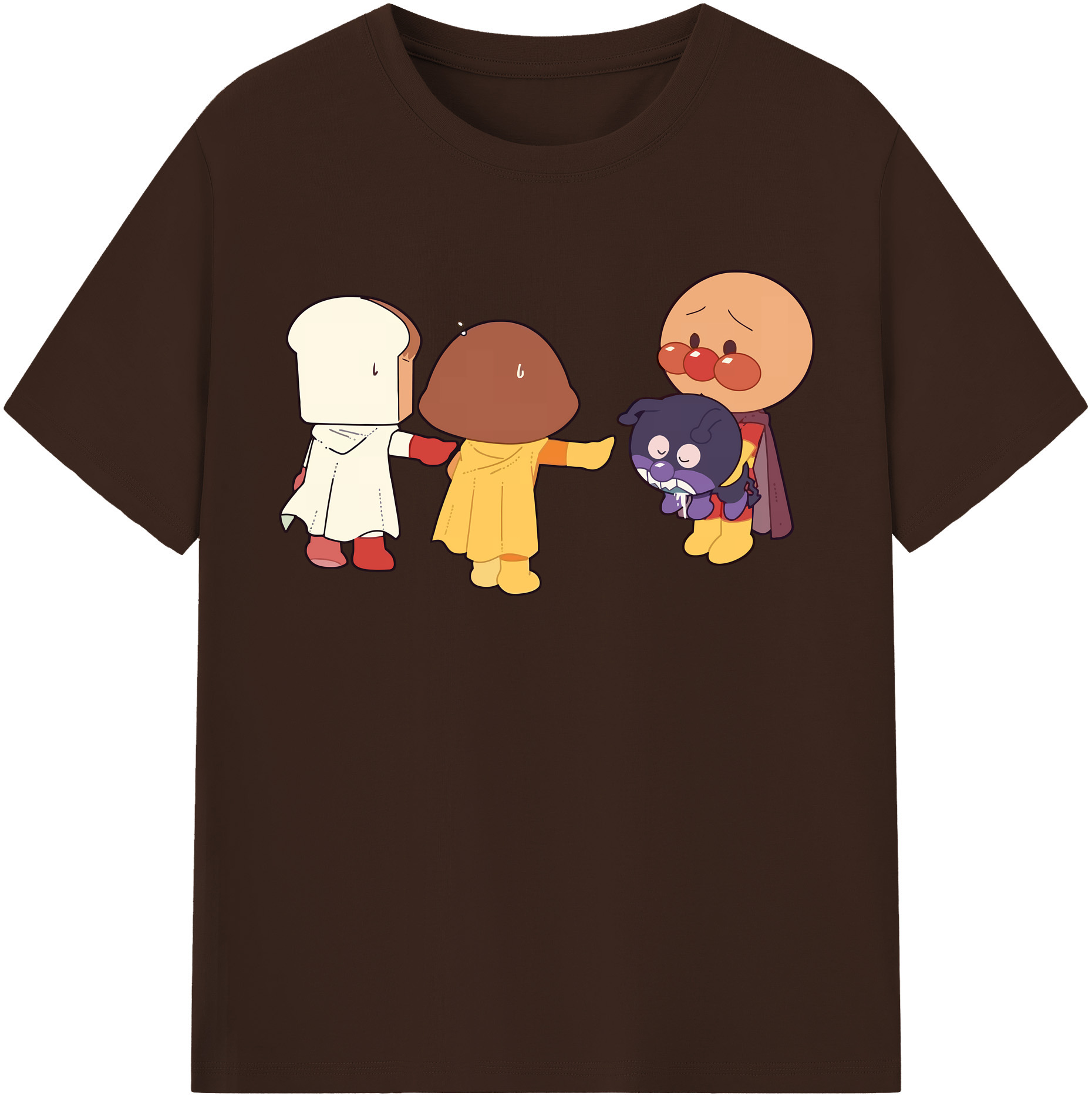 （画像用） アンパンマン Anpanman 綿100％半袖Tシャツ（フロントプリント）