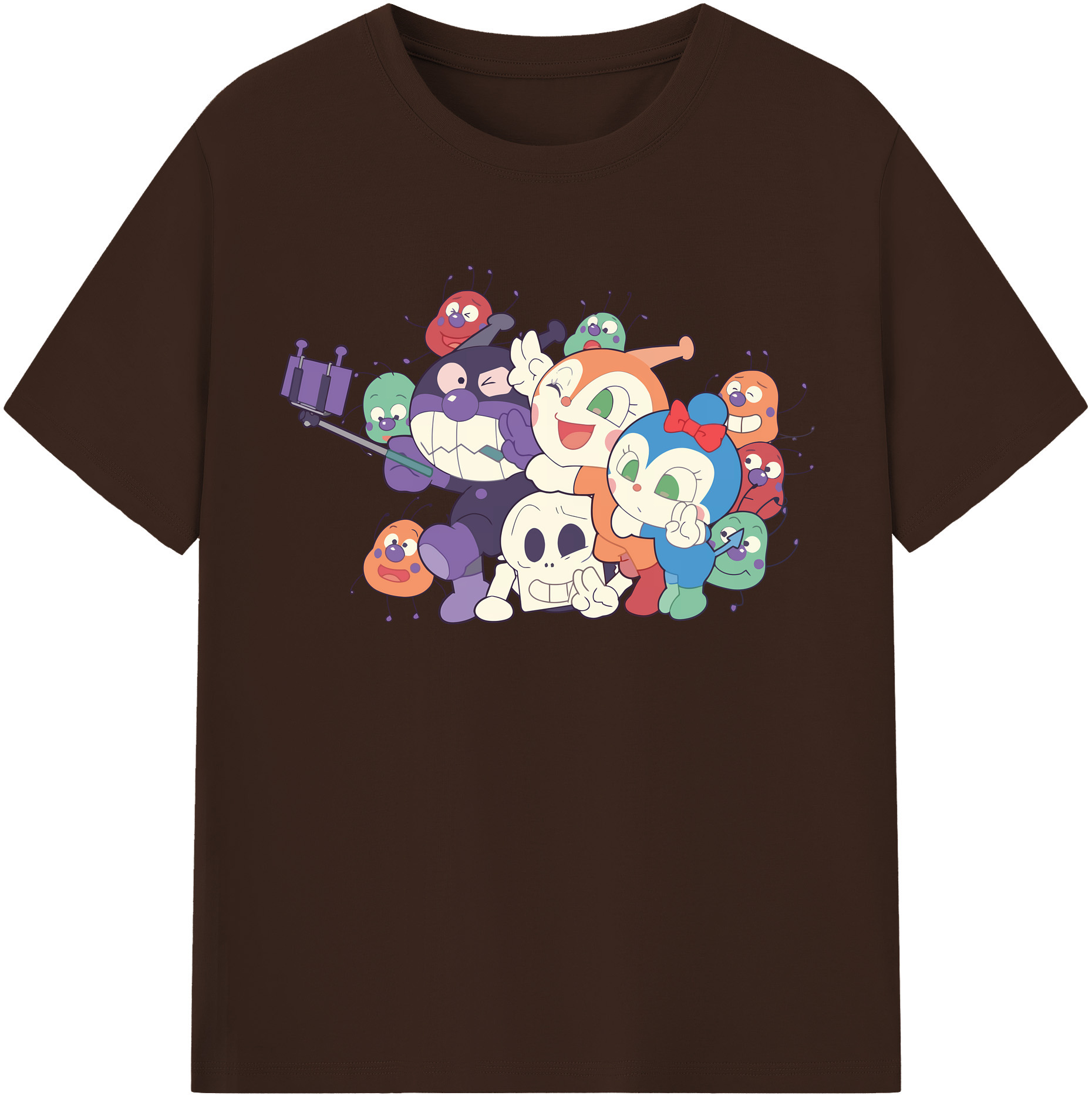 （画像用） アンパンマン Anpanman 綿100％半袖Tシャツ（フロントプリント）
