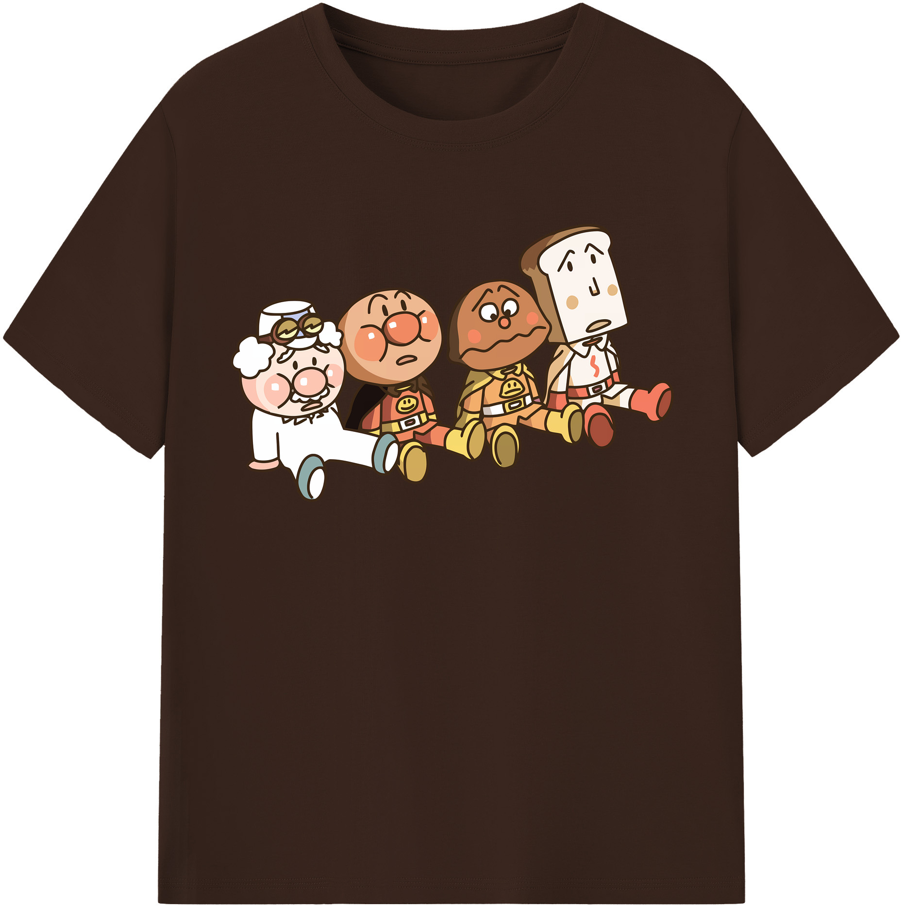 （画像用） アンパンマン Anpanman 綿100％半袖Tシャツ（フロントプリント）