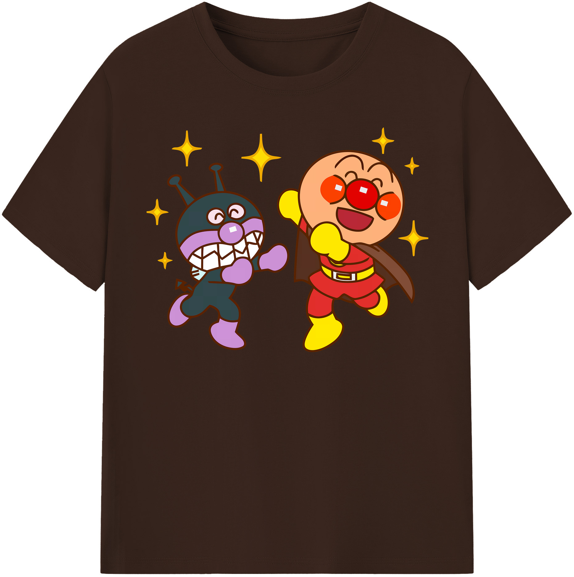 （画像用） アンパンマン Anpanman 綿100％半袖Tシャツ（フロントプリント）