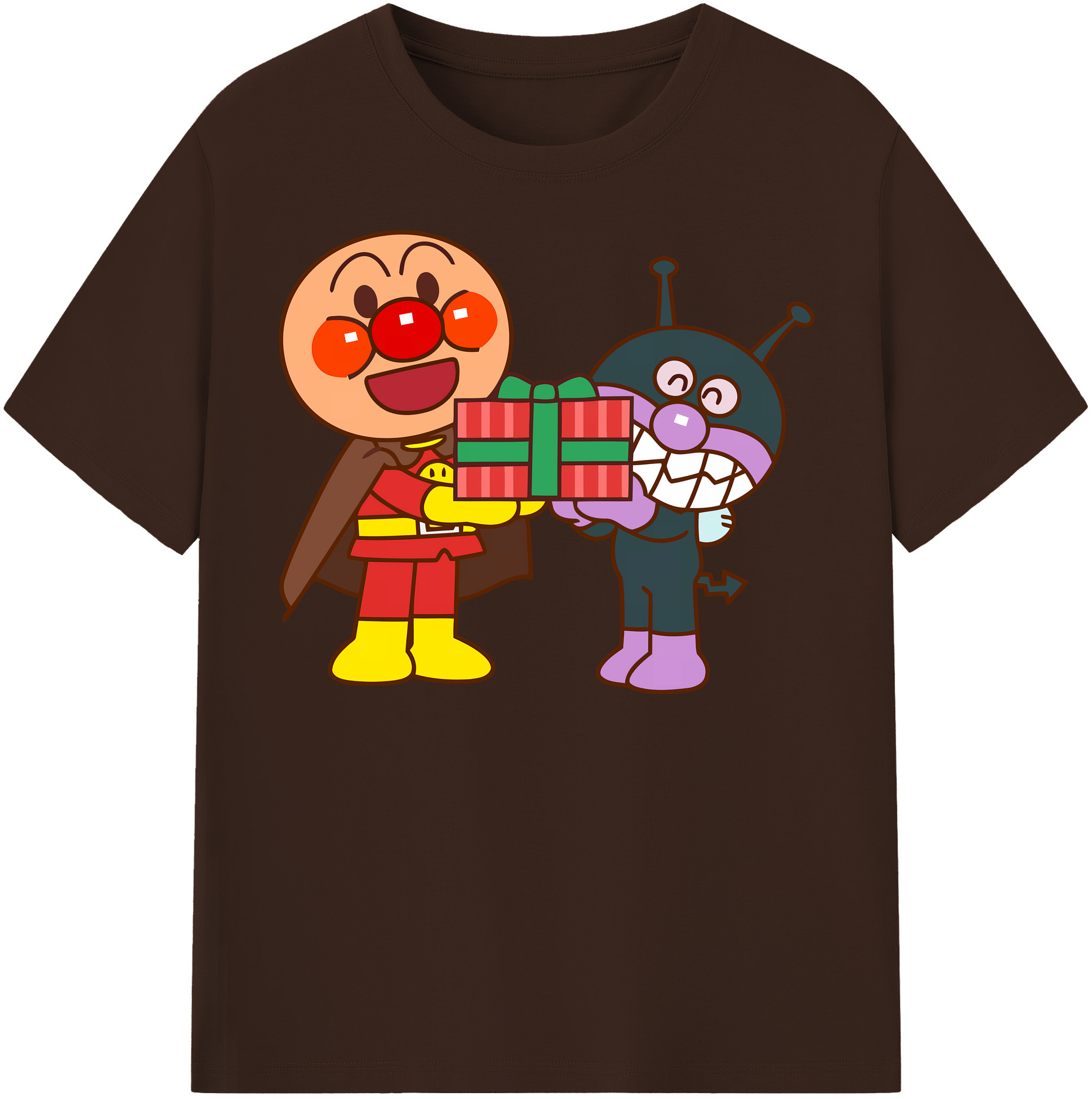 （画像用） アンパンマン Anpanman 綿100％半袖Tシャツ（フロントプリント）