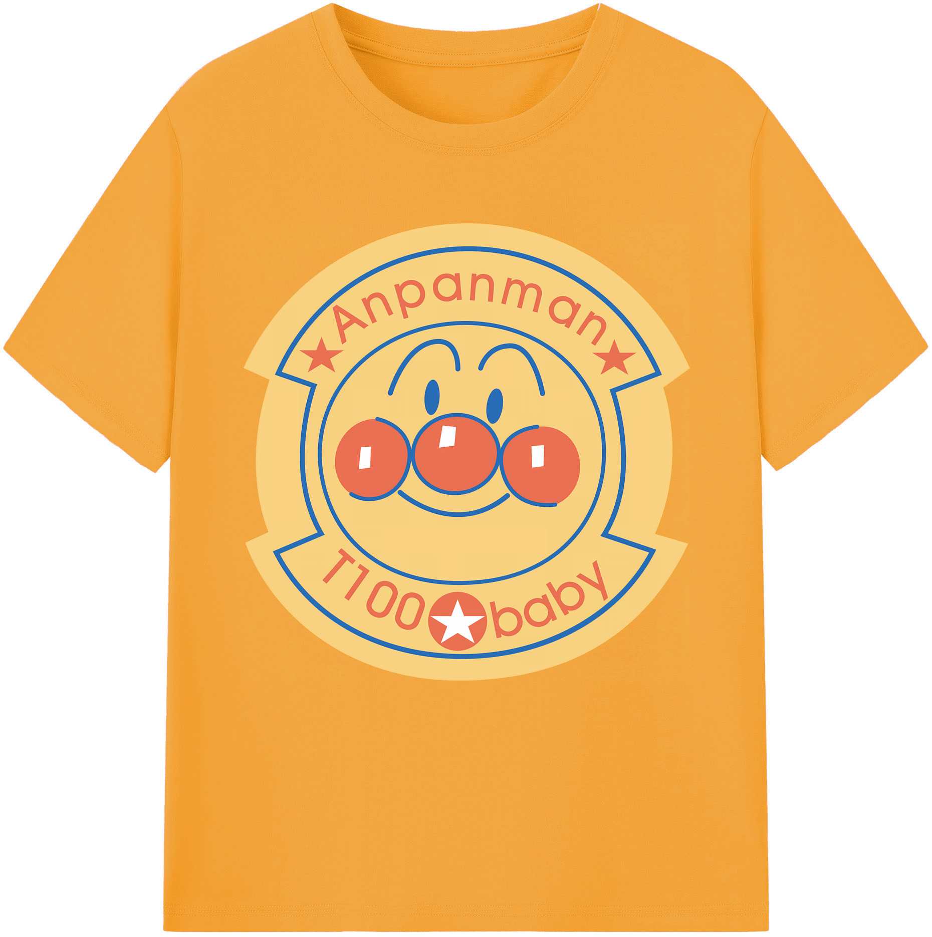 （画像用） アンパンマン Anpanman 綿100％半袖Tシャツ（フロントプリント）