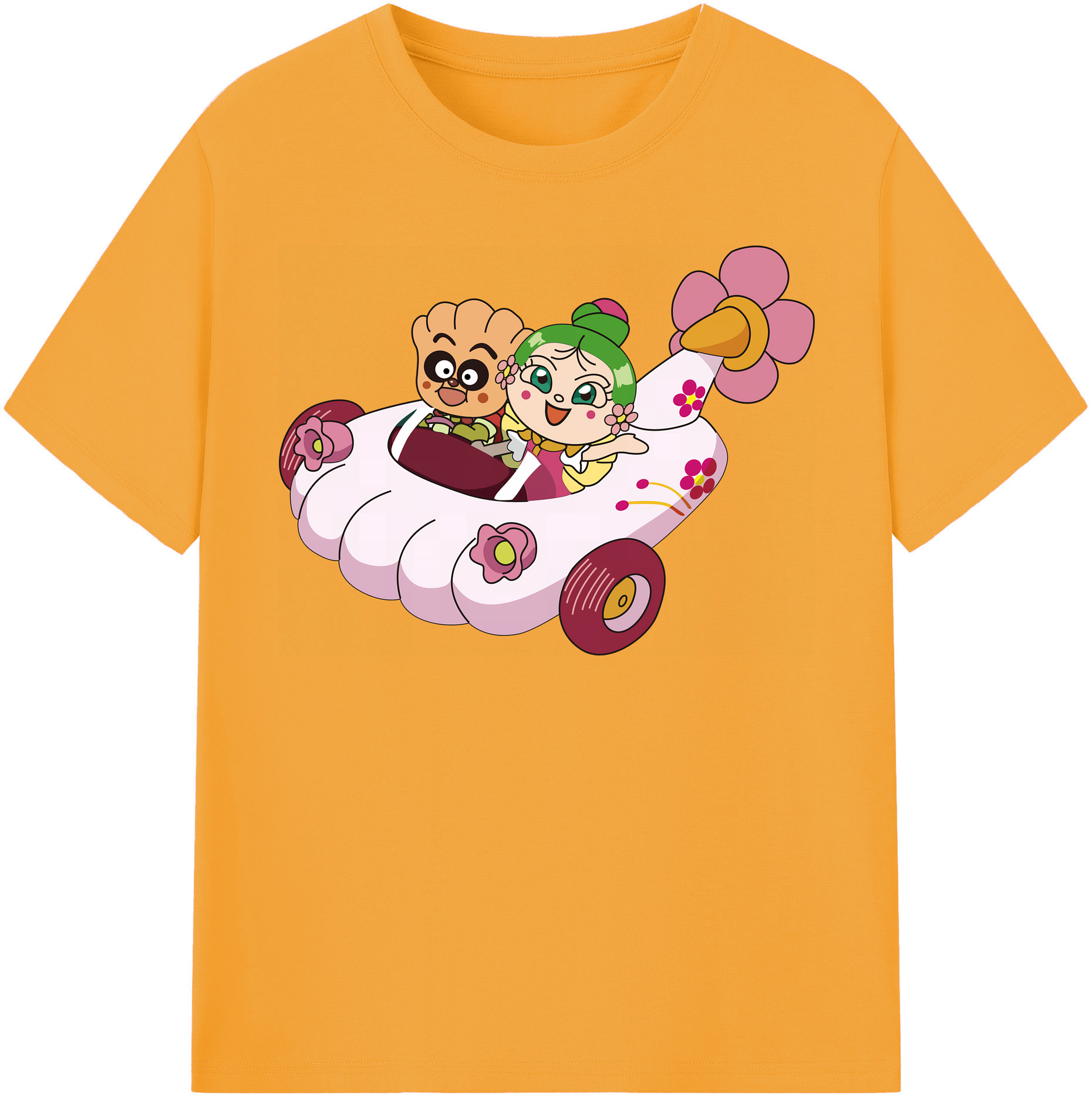 （画像用） アンパンマン Anpanman 綿100％半袖Tシャツ（フロントプリント）