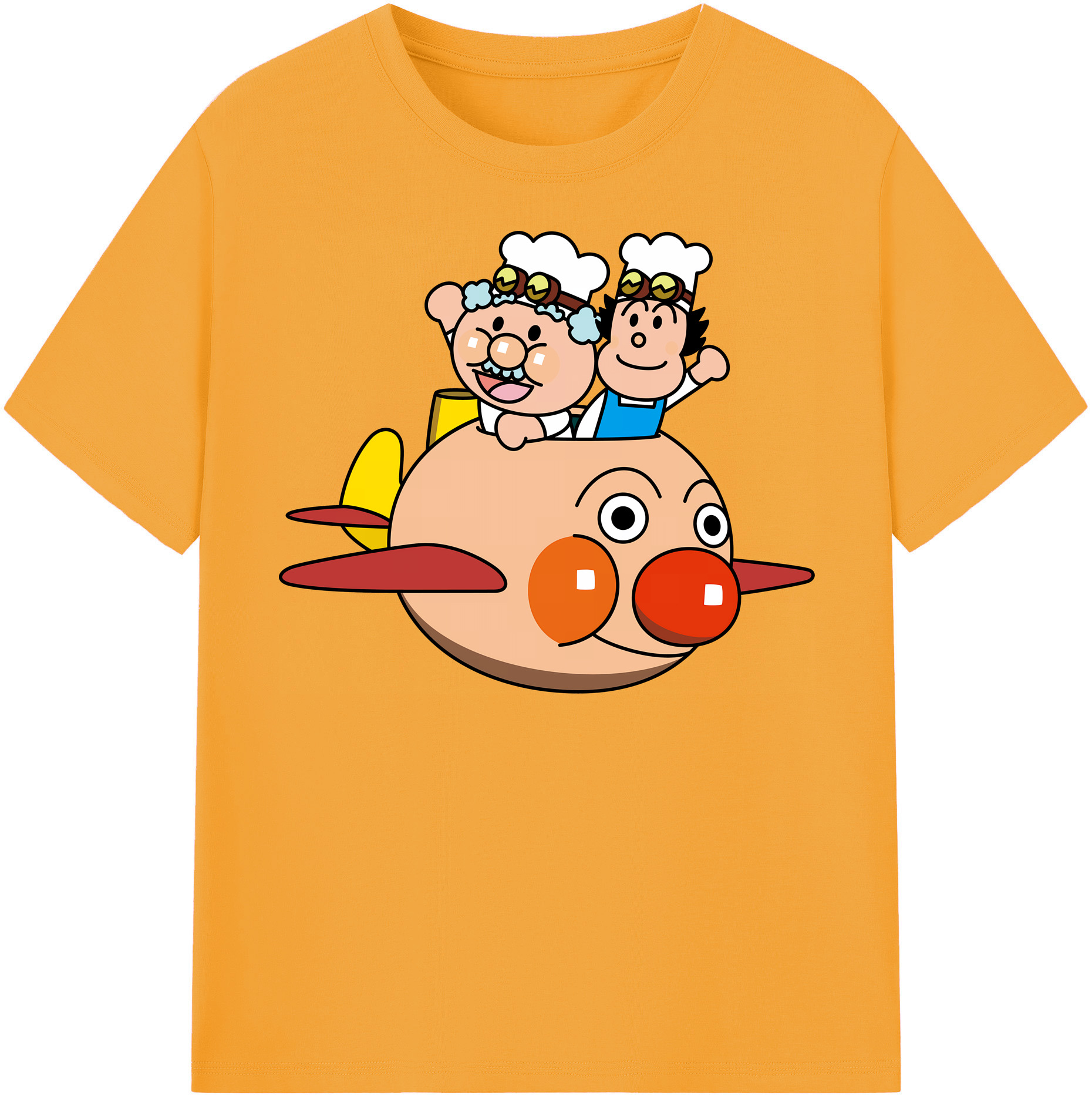 （画像用） アンパンマン Anpanman 綿100％半袖Tシャツ（フロントプリント）