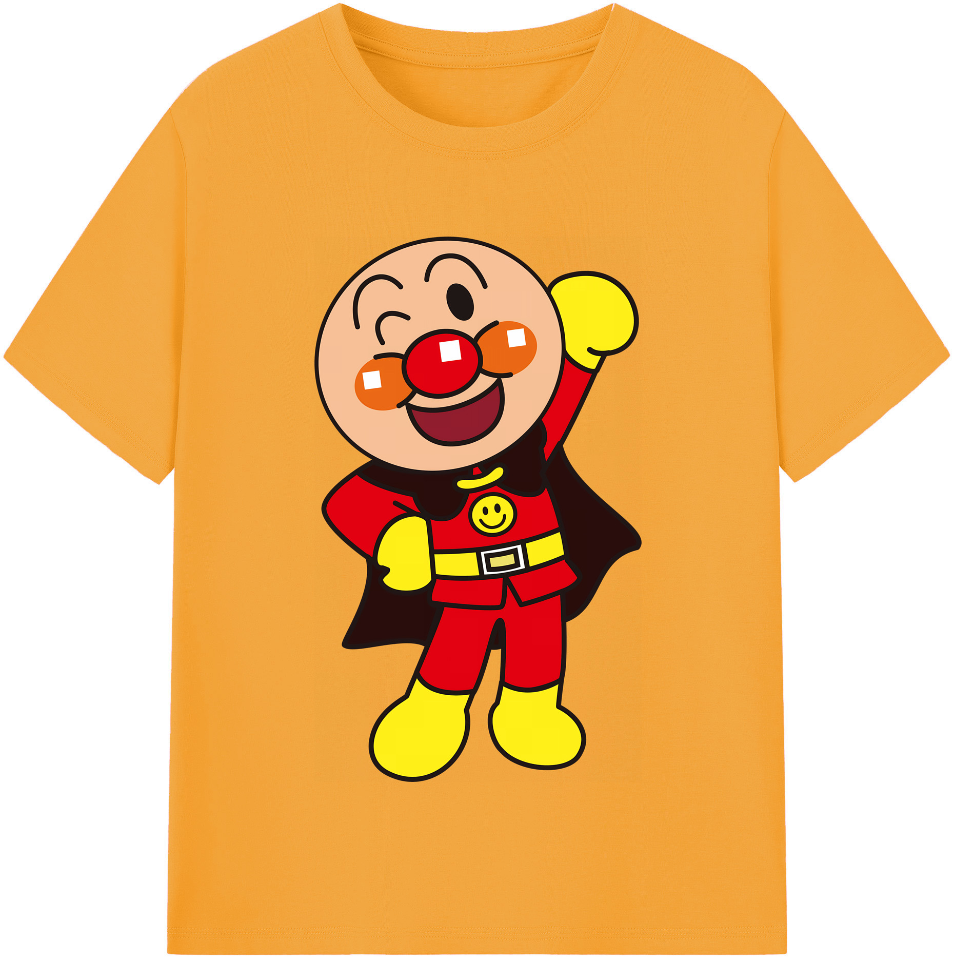 （画像用） アンパンマン Anpanman 綿100％半袖Tシャツ（フロントプリント）