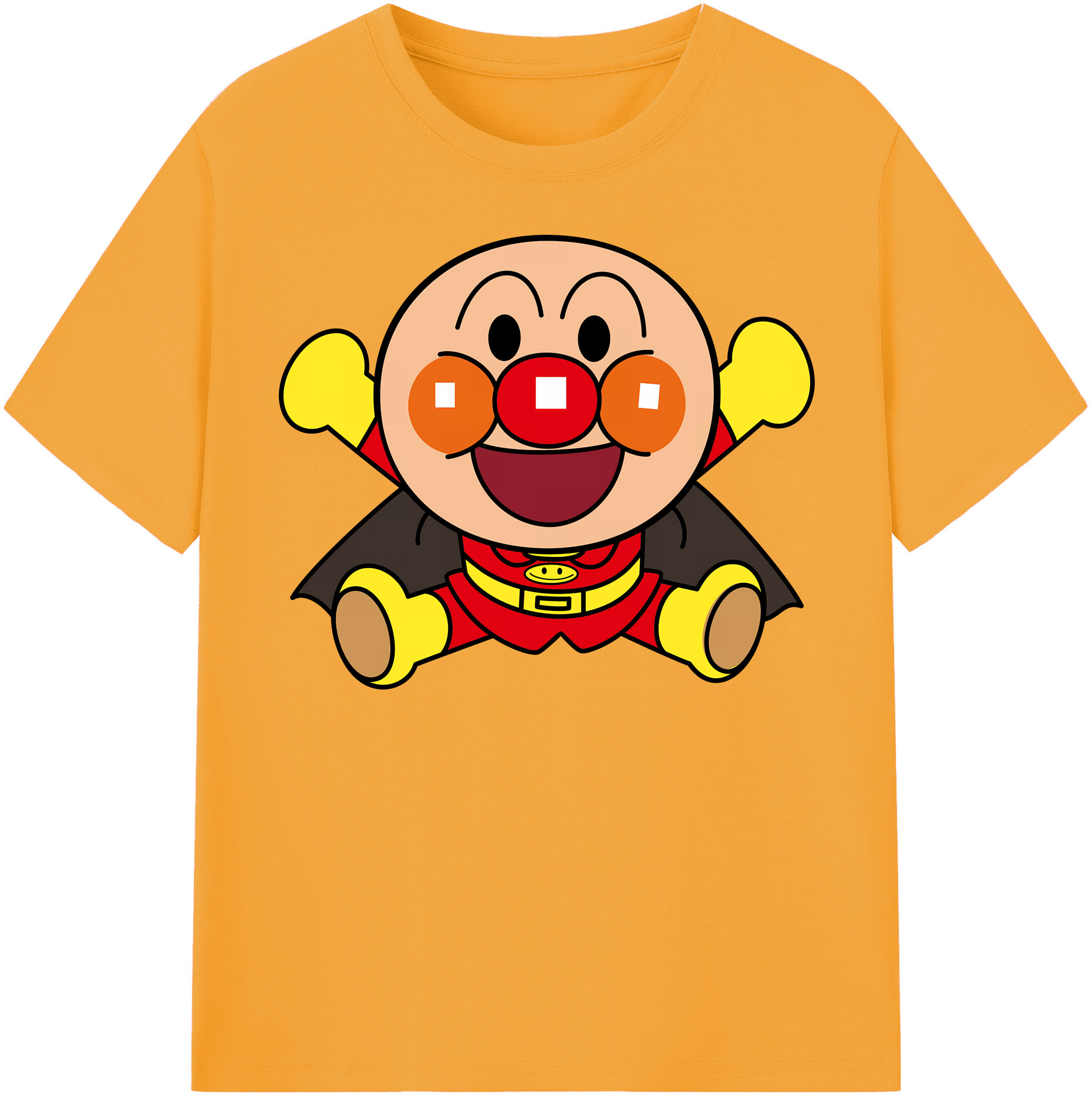 （画像用） アンパンマン Anpanman 綿100％半袖Tシャツ（フロントプリント）