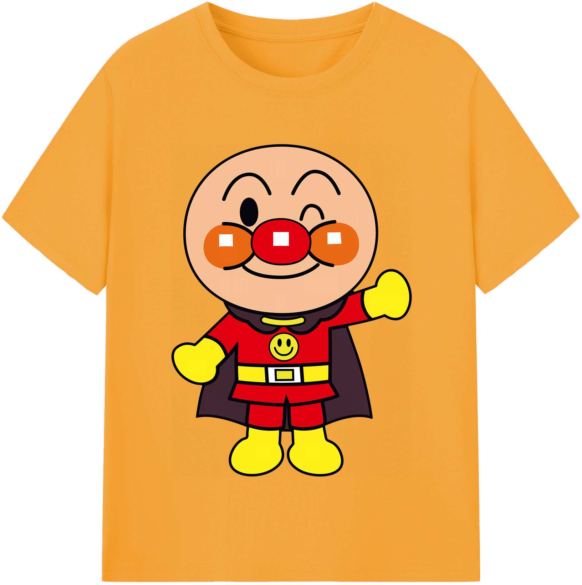 （画像用） アンパンマン Anpanman 綿100％半袖Tシャツ（フロントプリント）