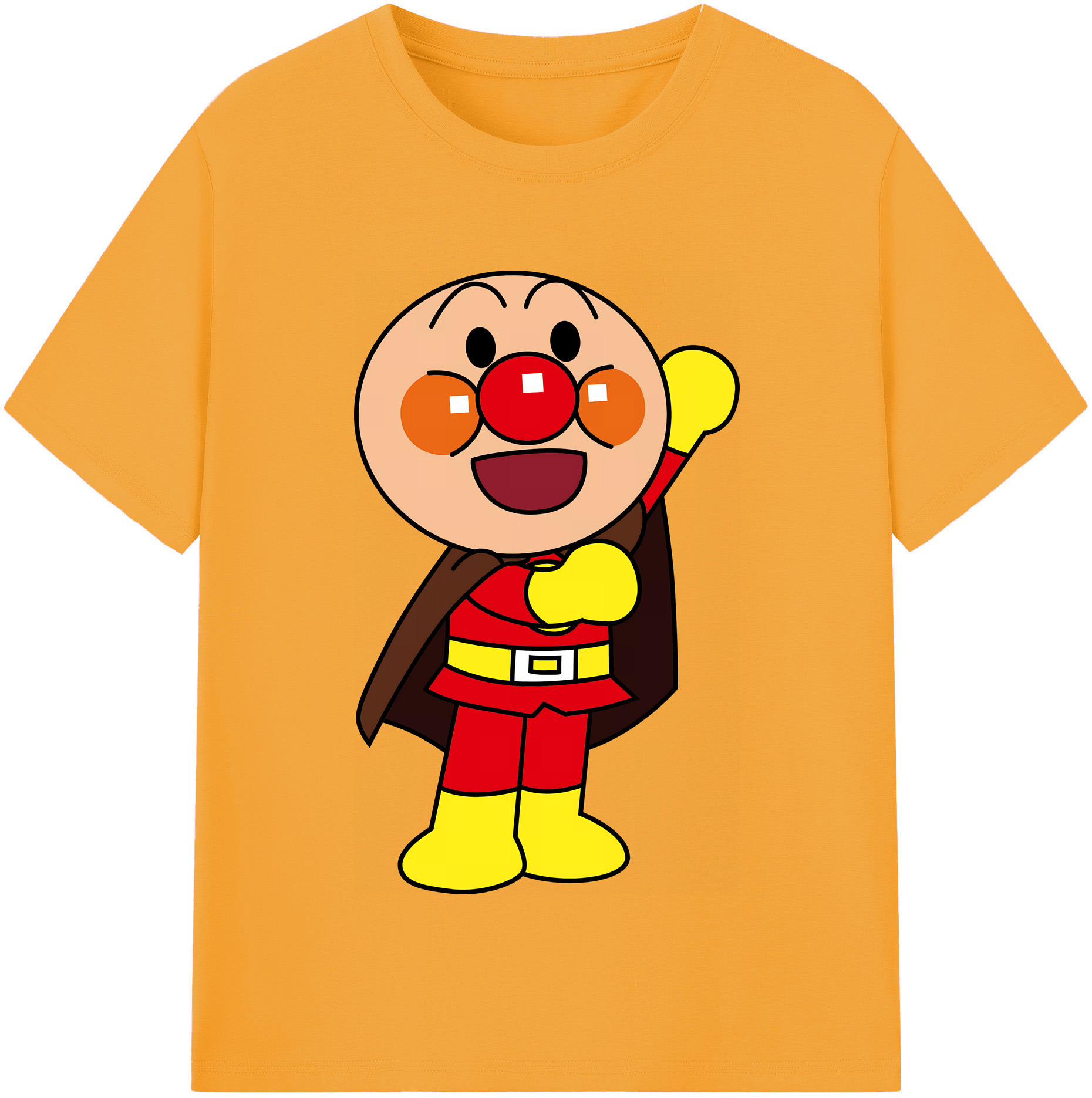 （画像用） アンパンマン Anpanman 綿100％半袖Tシャツ（フロントプリント）