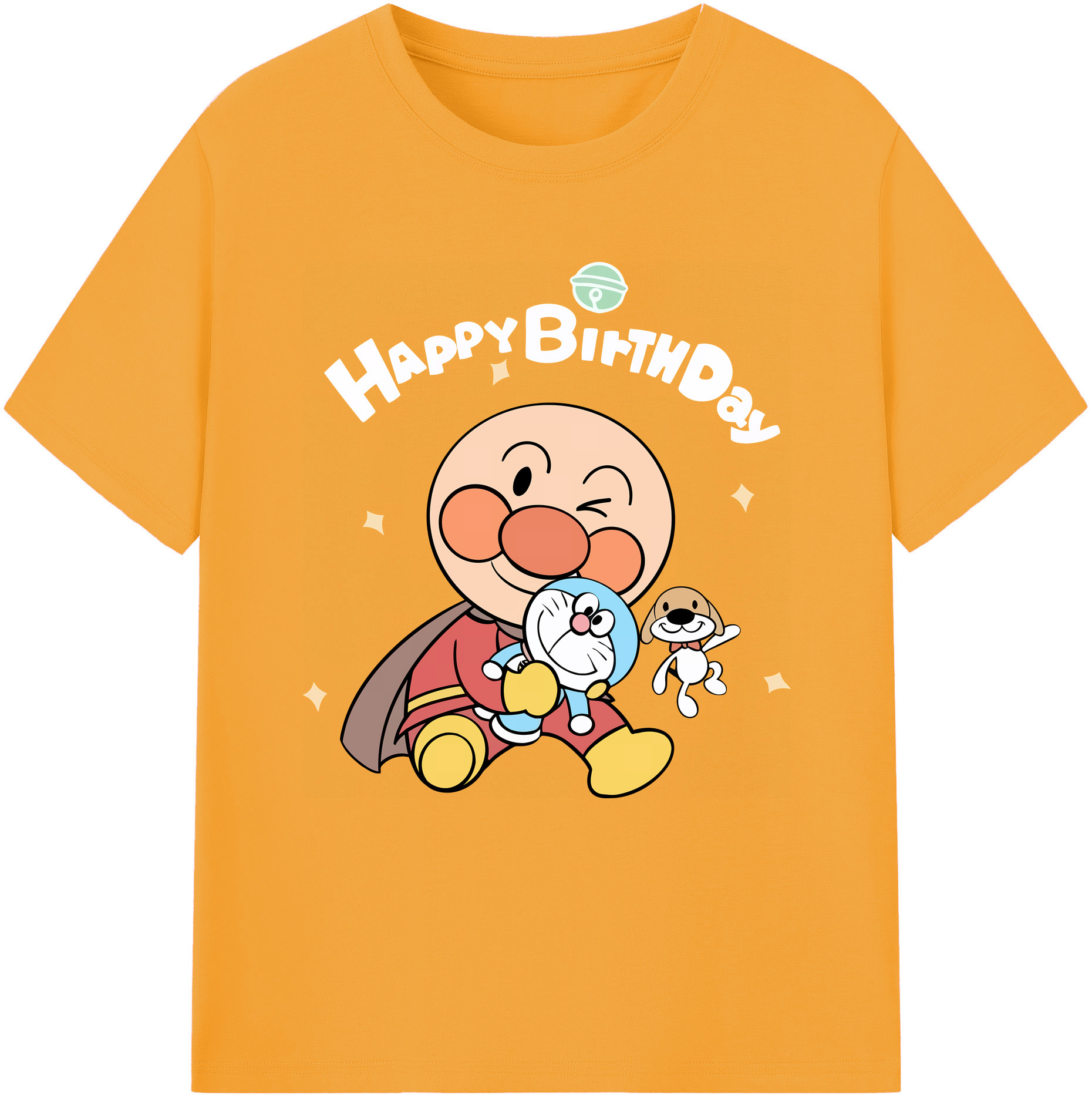 （画像用） アンパンマン Anpanman 綿100％半袖Tシャツ（フロントプリント）