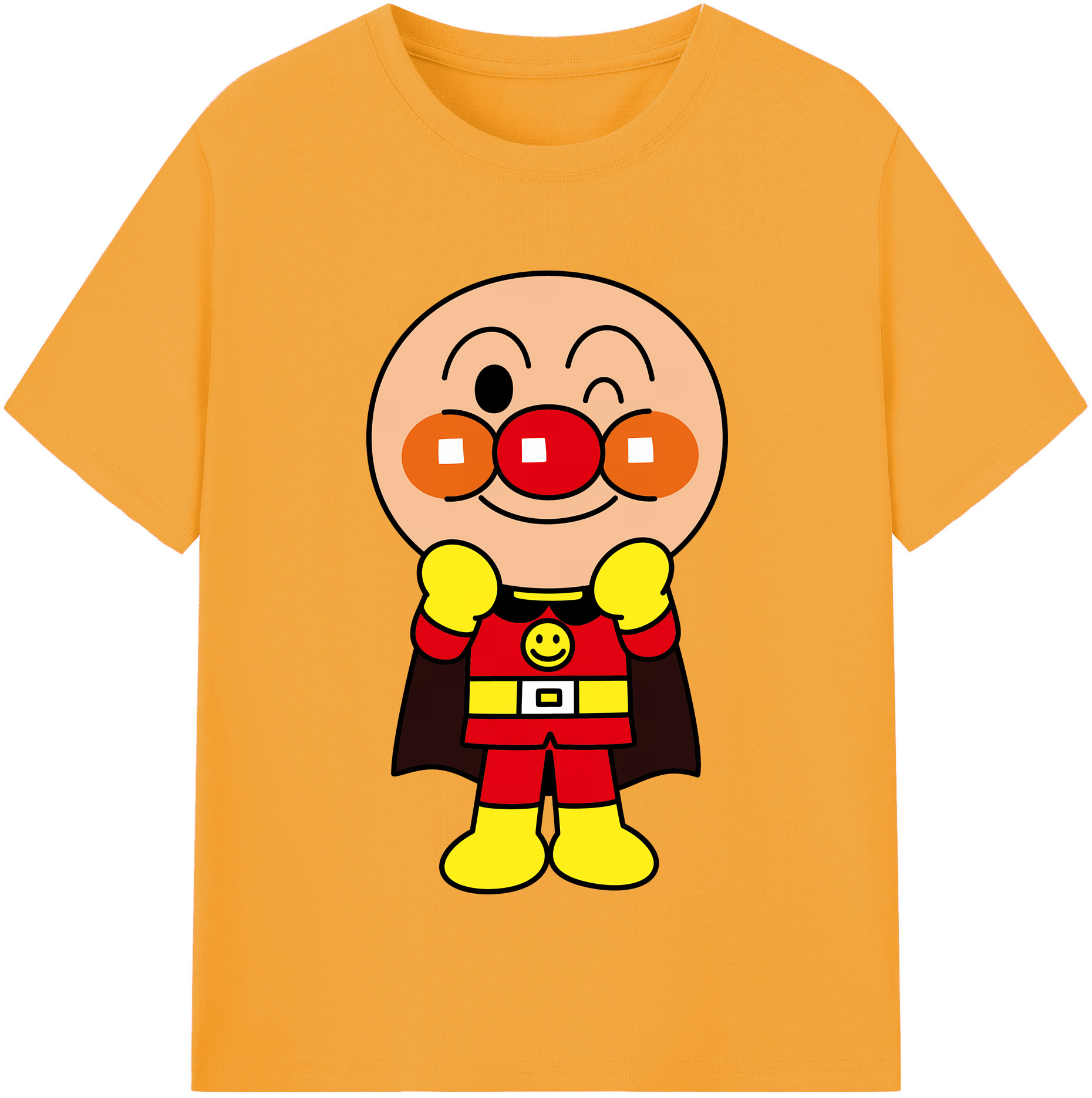 （画像用） アンパンマン Anpanman 綿100％半袖Tシャツ（フロントプリント）
