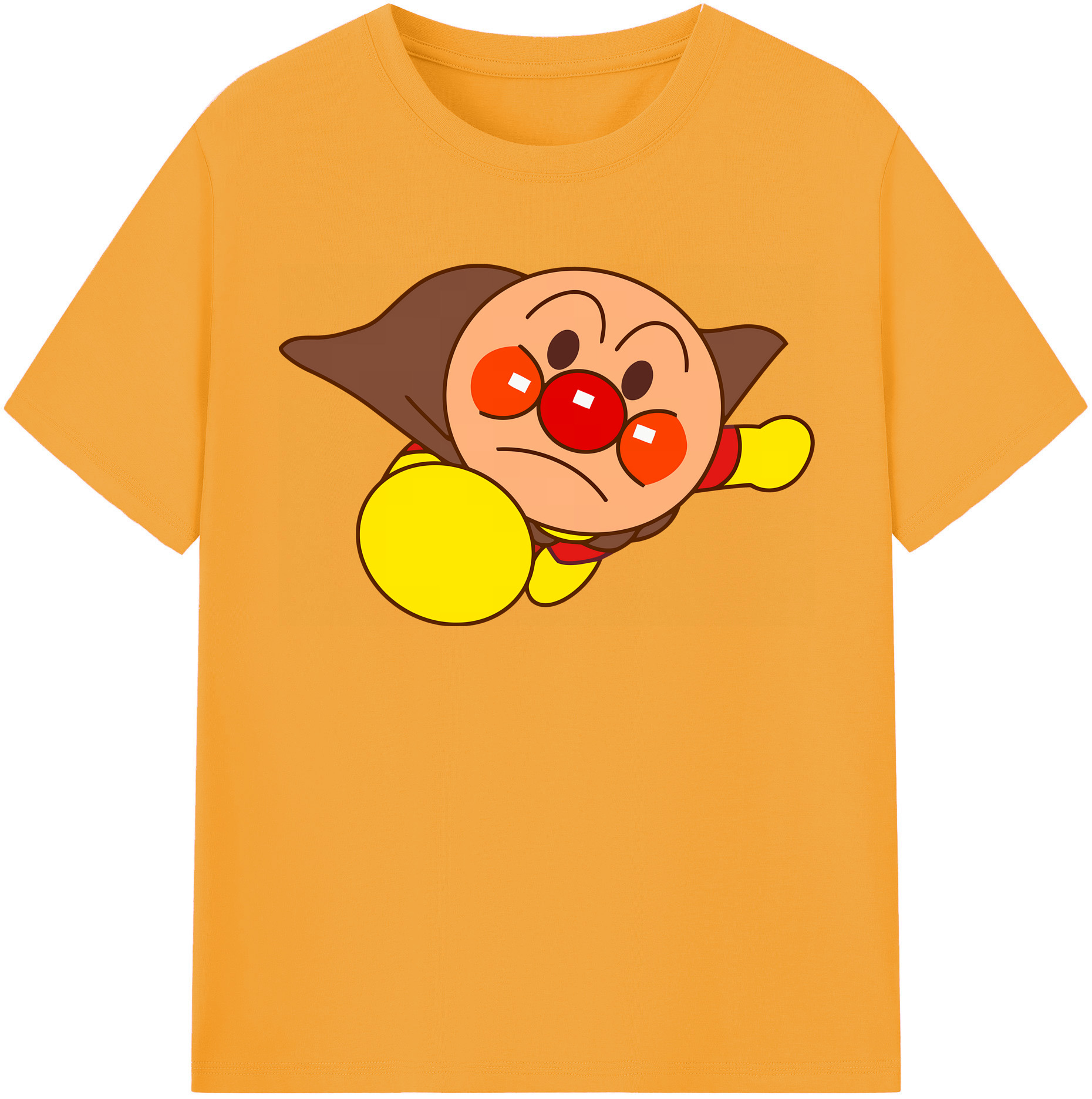 （画像用） アンパンマン Anpanman 綿100％半袖Tシャツ（フロントプリント）