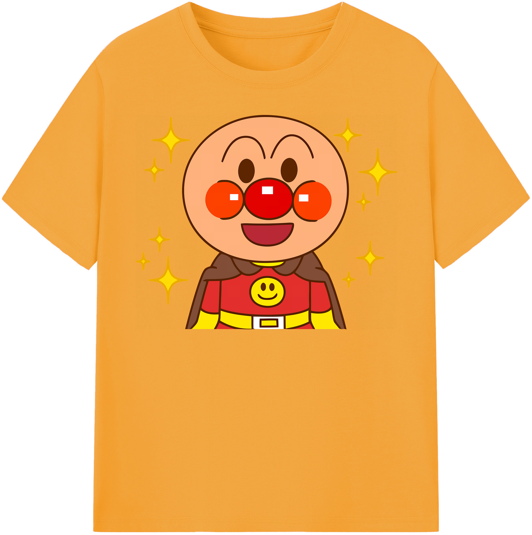 （画像用） アンパンマン Anpanman 綿100％半袖Tシャツ（フロントプリント）