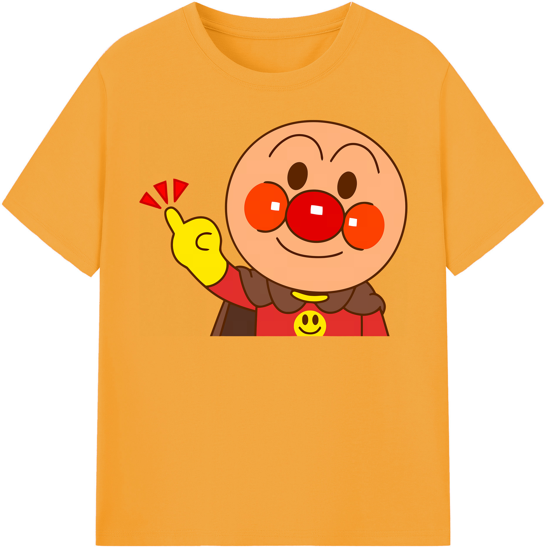 （画像用） アンパンマン Anpanman 綿100％半袖Tシャツ（フロントプリント）