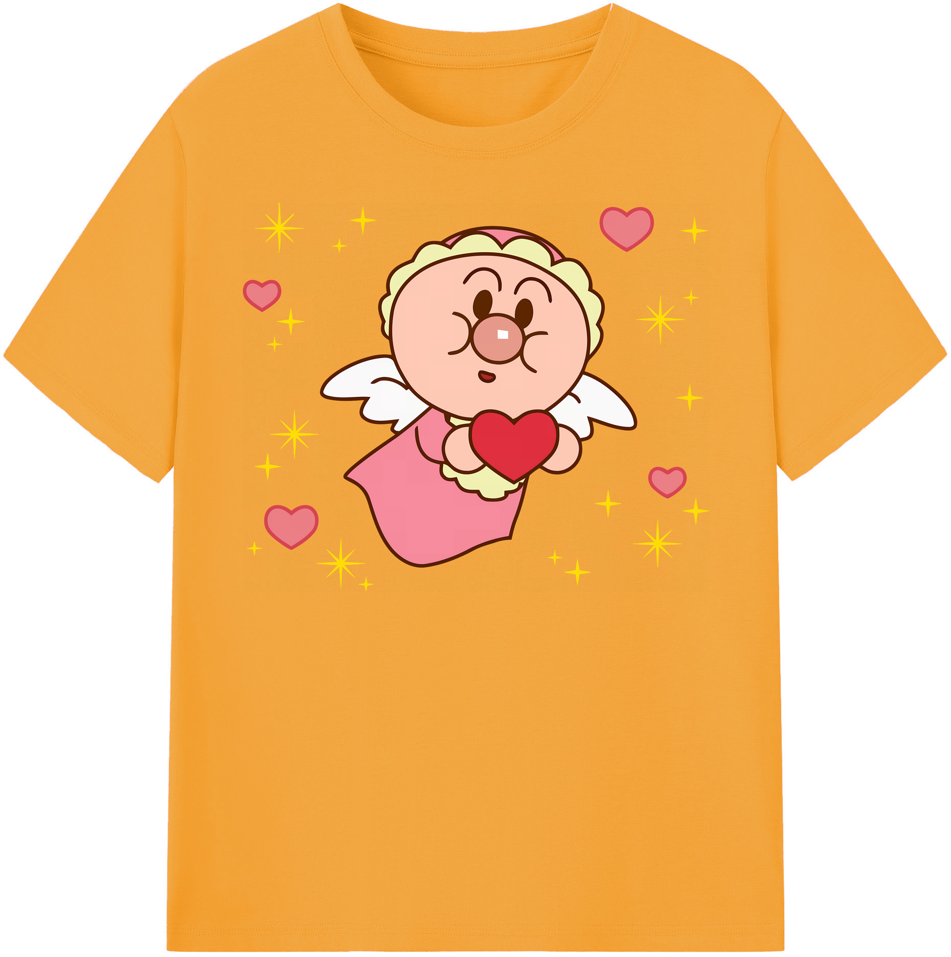 （画像用） アンパンマン Anpanman 綿100％半袖Tシャツ（フロントプリント）