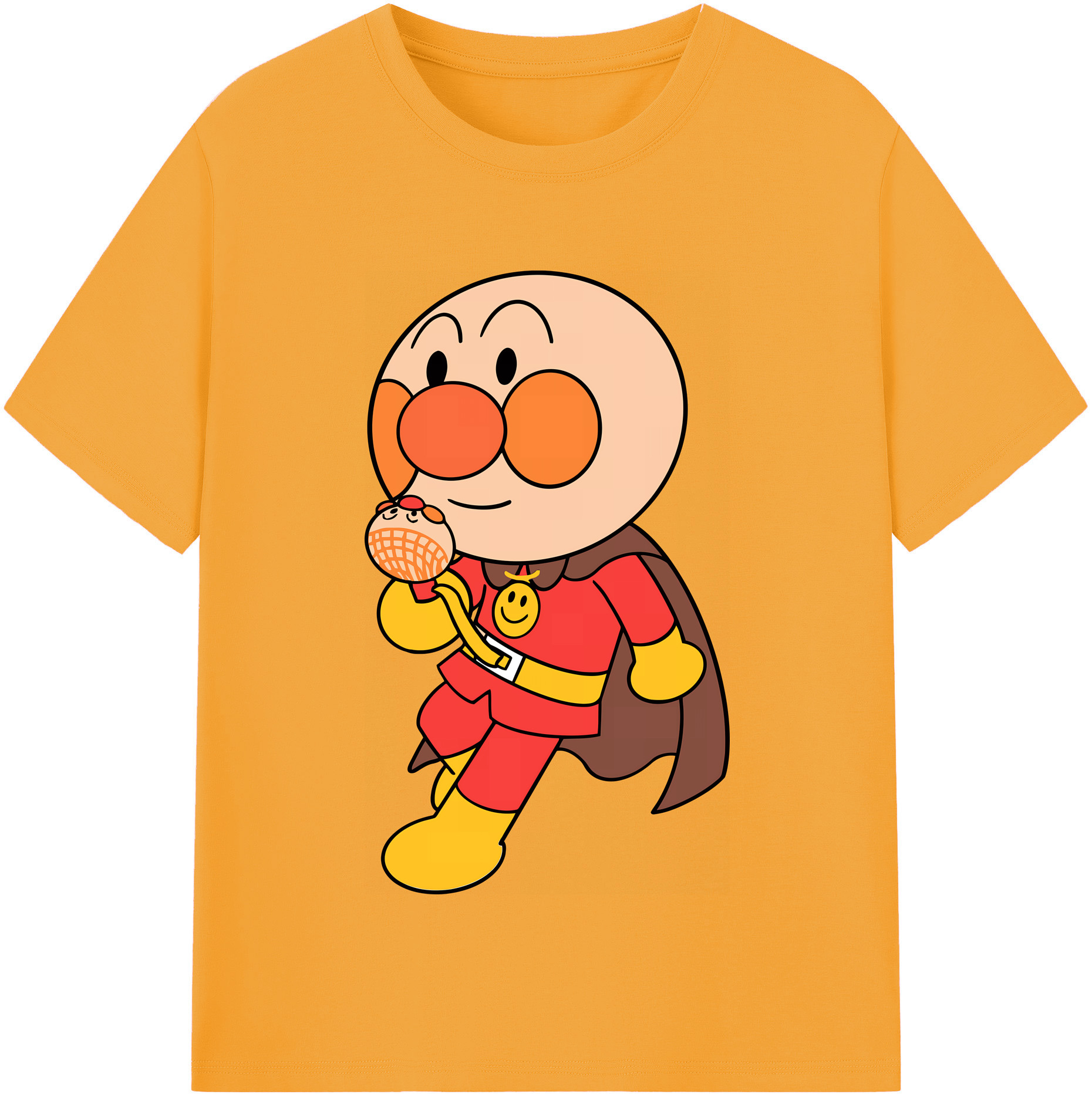 （画像用） アンパンマン Anpanman 綿100％半袖Tシャツ（フロントプリント）