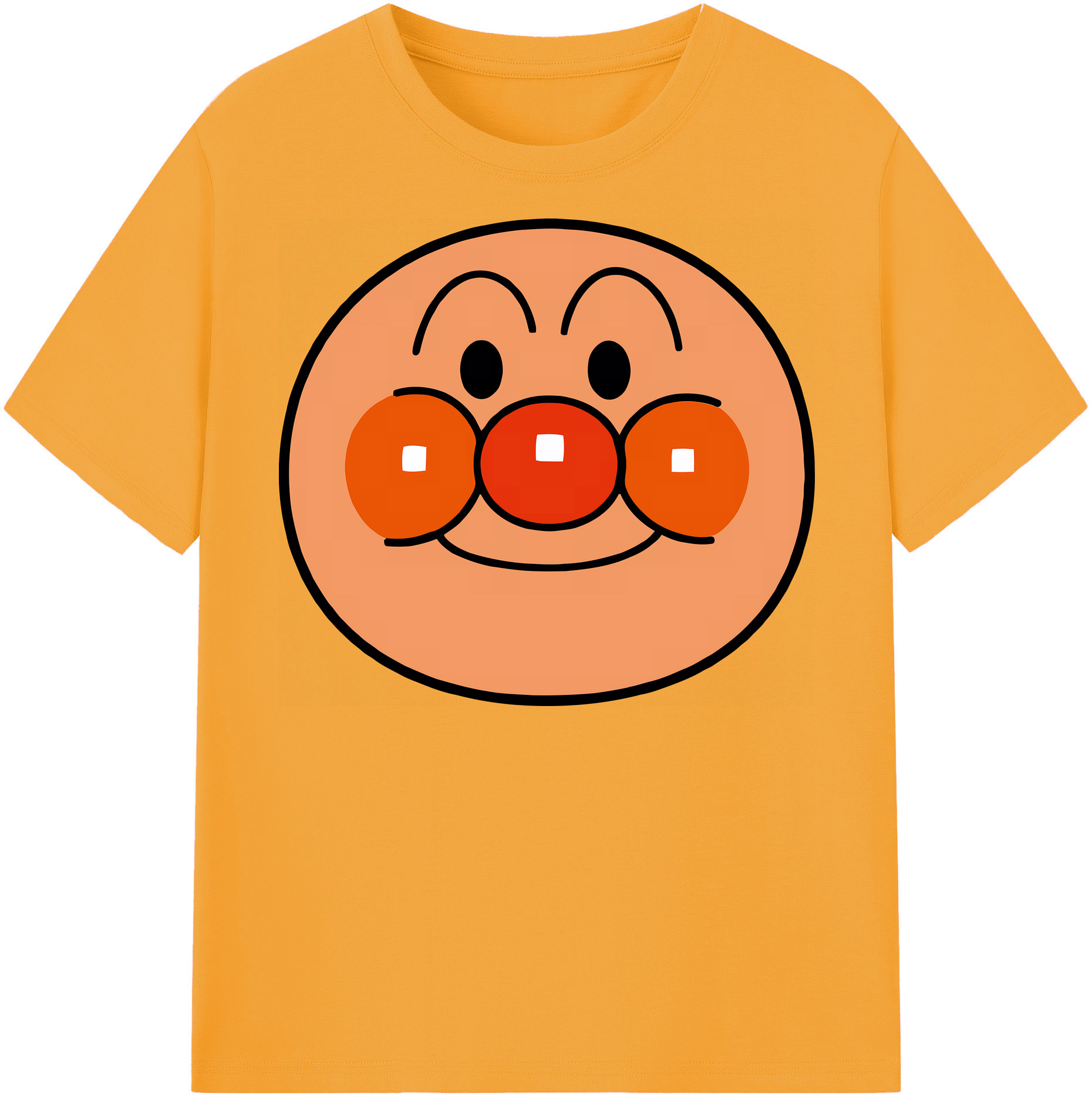 （画像用） アンパンマン Anpanman 綿100％半袖Tシャツ（フロントプリント）