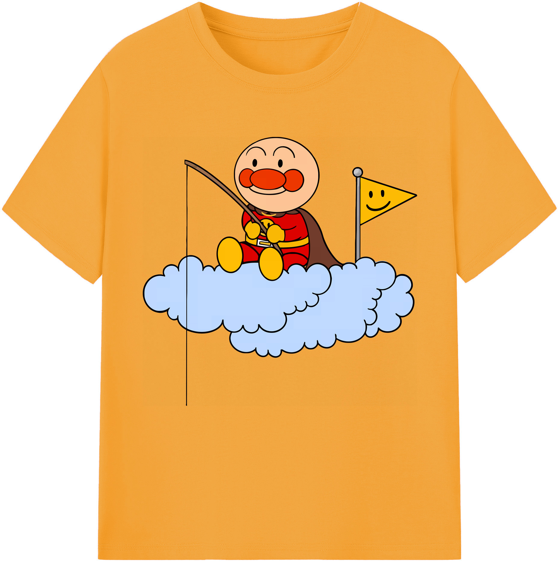（画像用） アンパンマン Anpanman 綿100％半袖Tシャツ（フロントプリント）