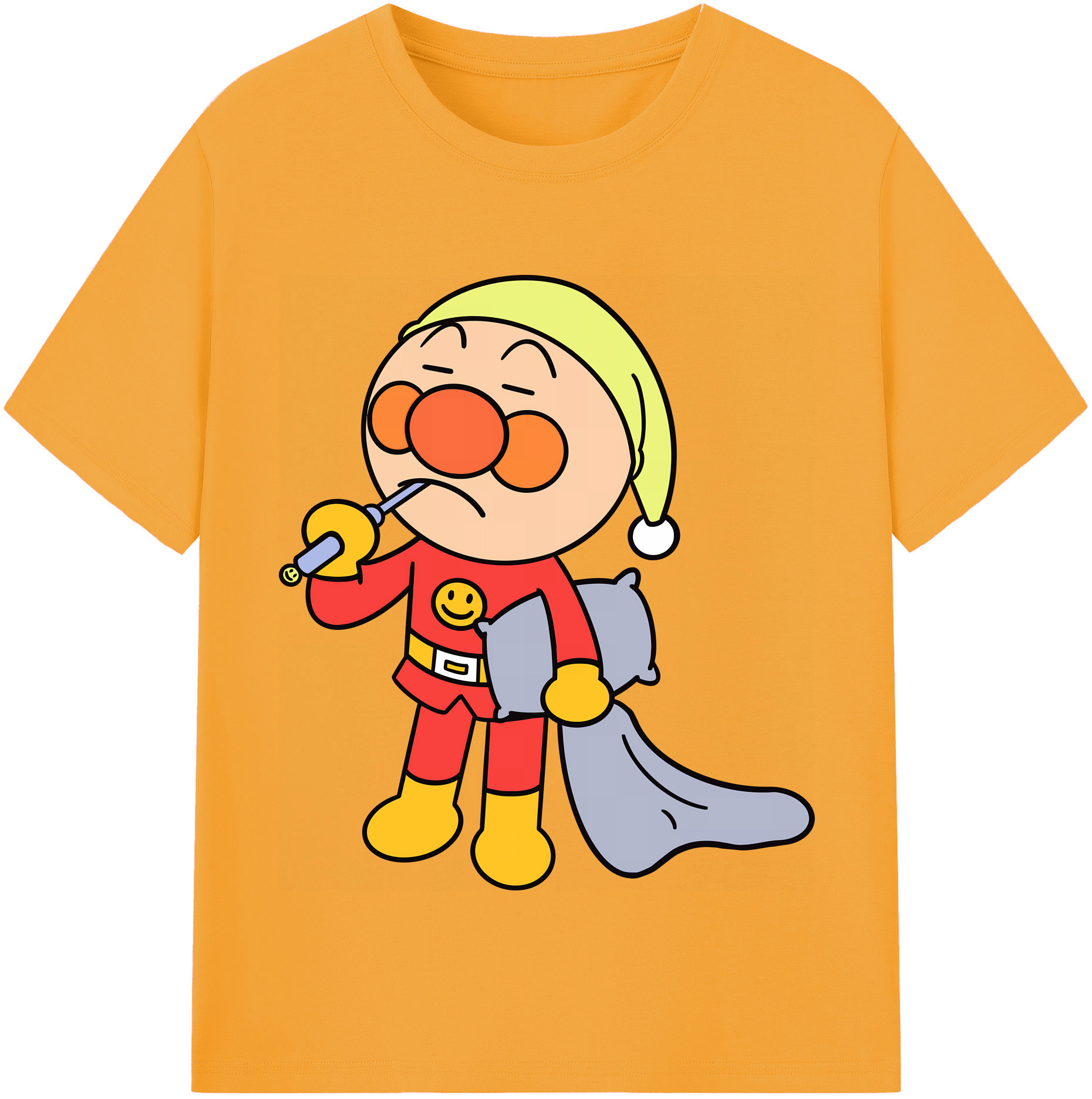 （画像用） アンパンマン Anpanman 綿100％半袖Tシャツ（フロントプリント）