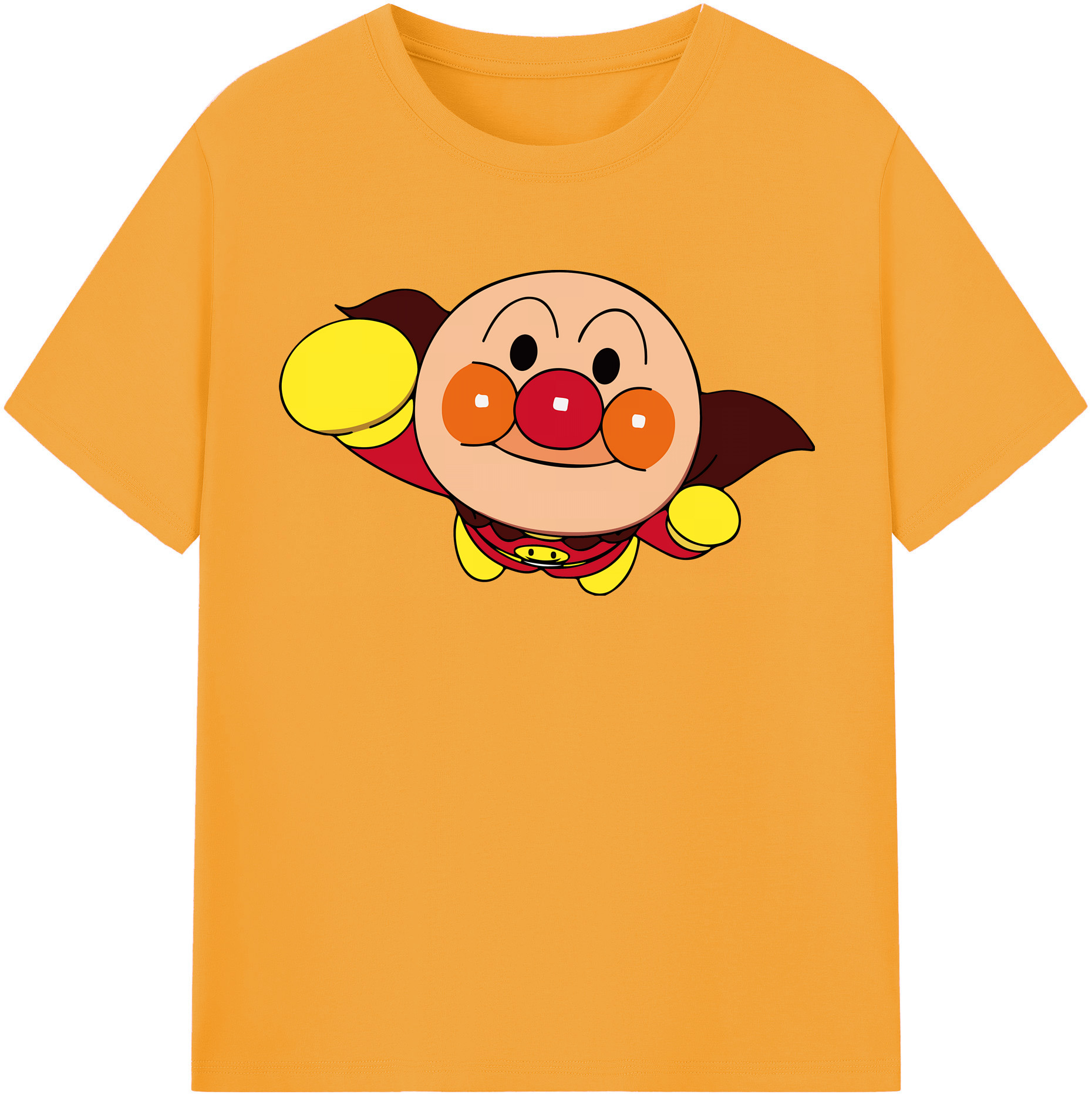 （画像用） アンパンマン Anpanman 綿100％半袖Tシャツ（フロントプリント）