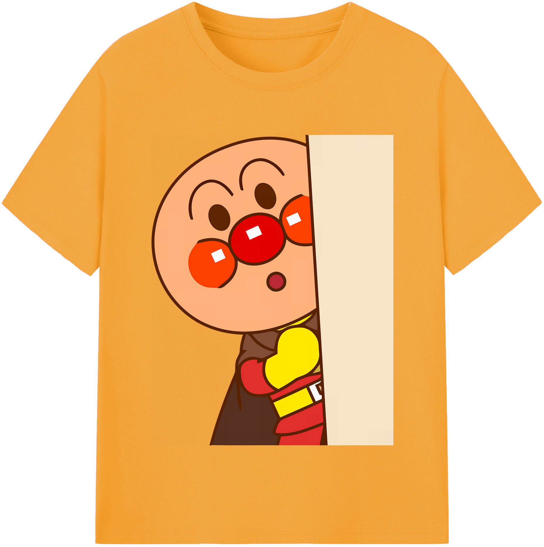 （画像用） アンパンマン Anpanman 綿100％半袖Tシャツ（フロントプリント）