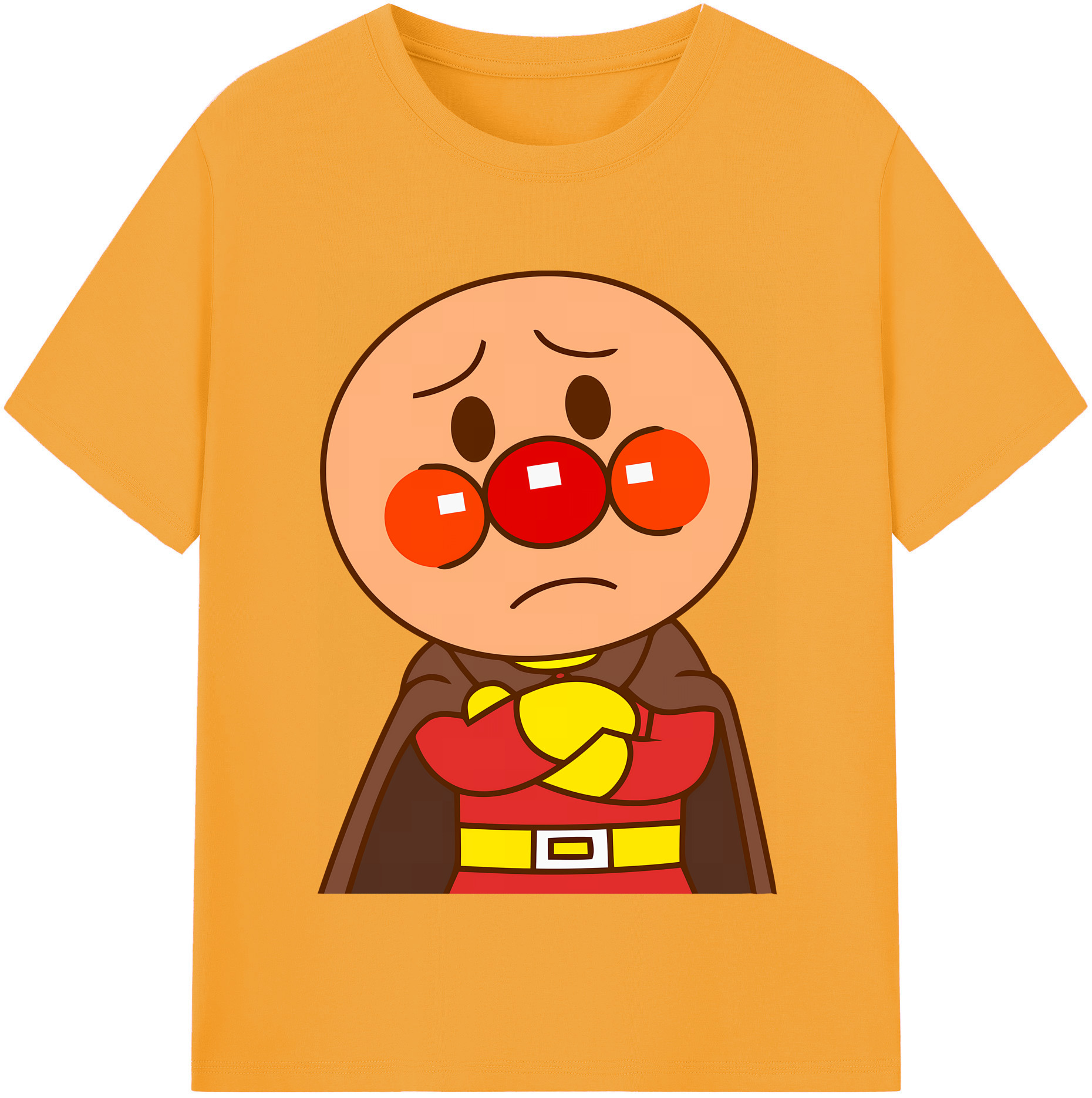 （画像用） アンパンマン Anpanman 綿100％半袖Tシャツ（フロントプリント）