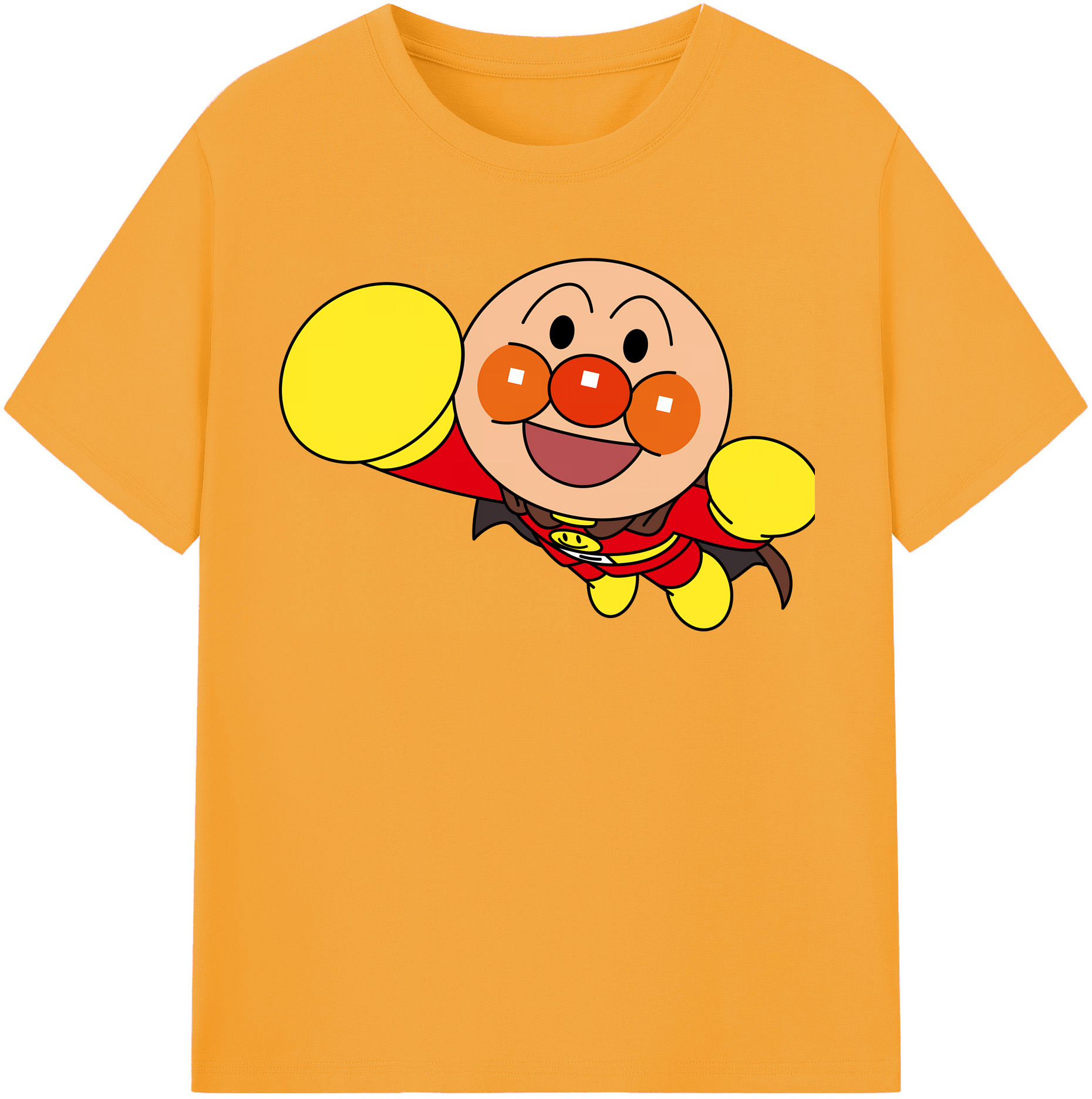 （画像用） アンパンマン Anpanman 綿100％半袖Tシャツ（フロントプリント）