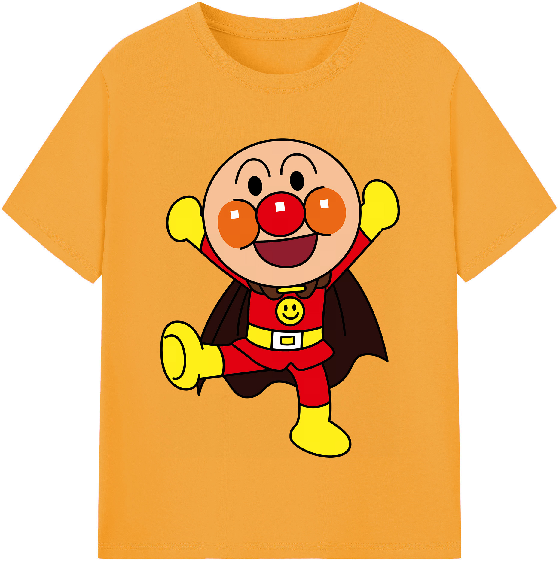 （画像用） アンパンマン Anpanman 綿100％半袖Tシャツ（フロントプリント）