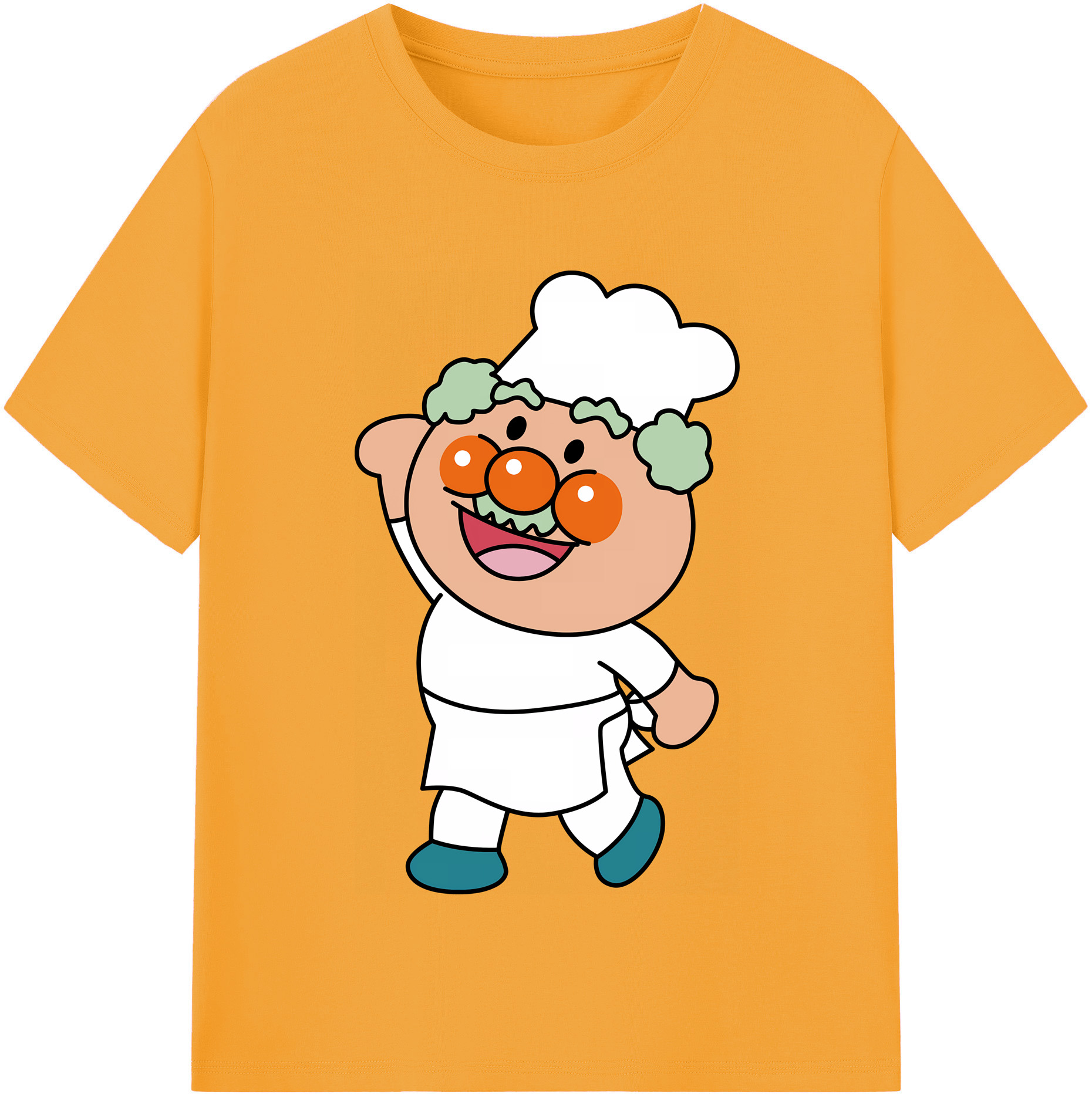 （画像用） アンパンマン Anpanman 綿100％半袖Tシャツ（フロントプリント）