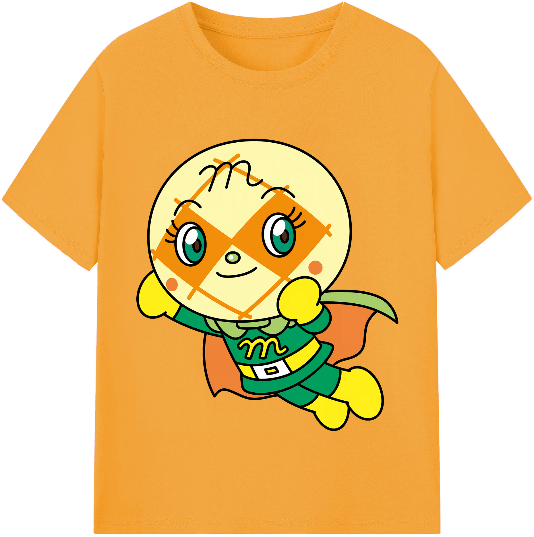 （画像用） アンパンマン Anpanman 綿100％半袖Tシャツ（フロントプリント）