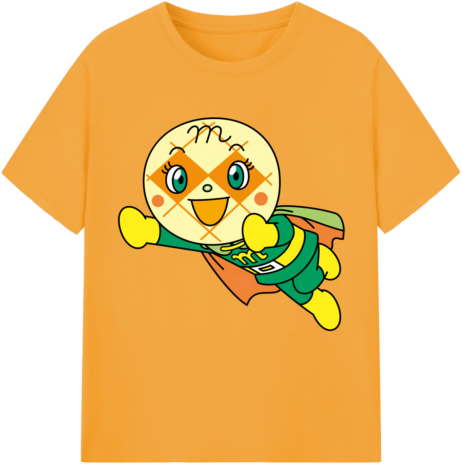 （画像用） アンパンマン Anpanman 綿100％半袖Tシャツ（フロントプリント）