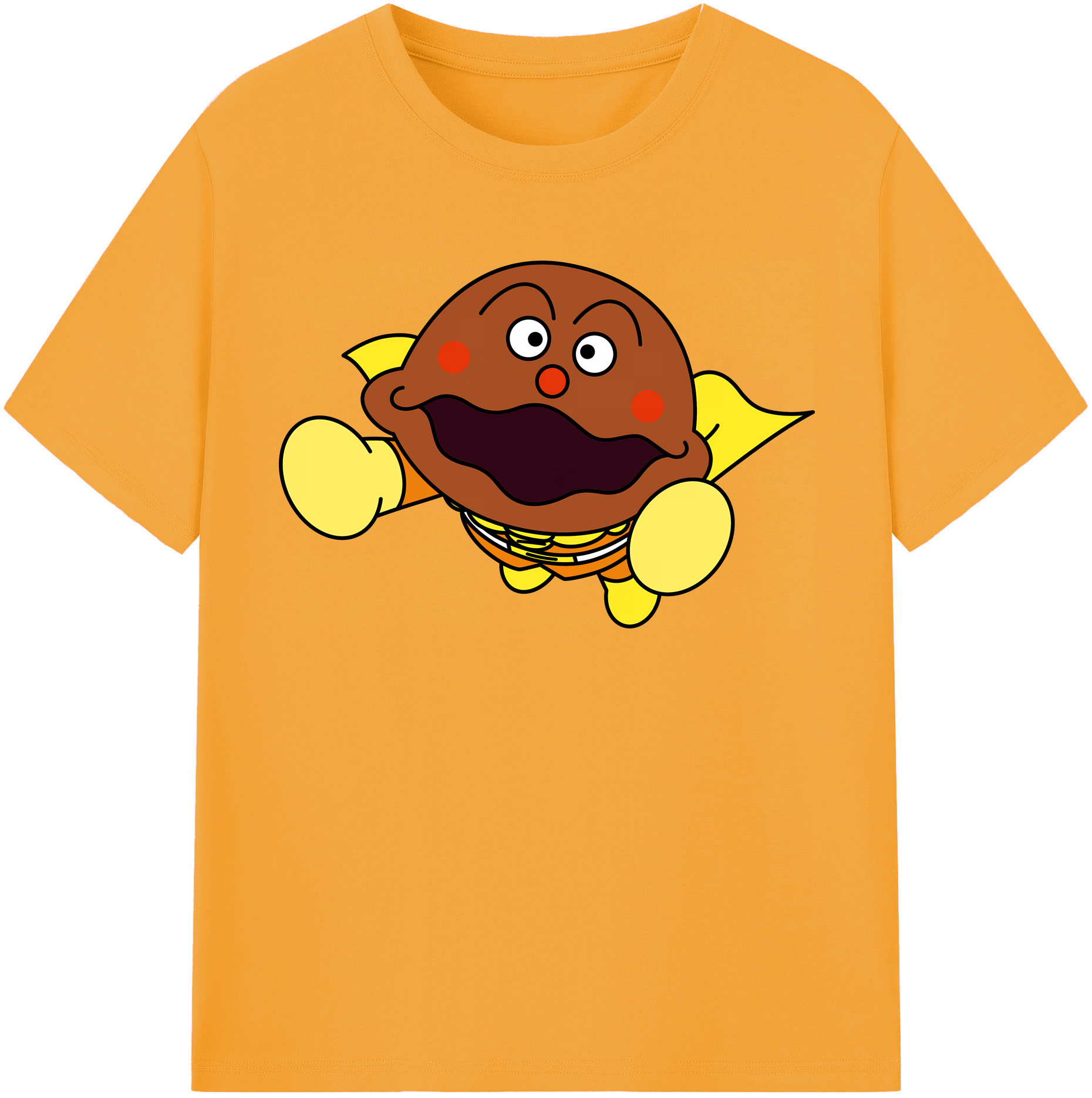 （画像用） アンパンマン Anpanman 綿100％半袖Tシャツ（フロントプリント）