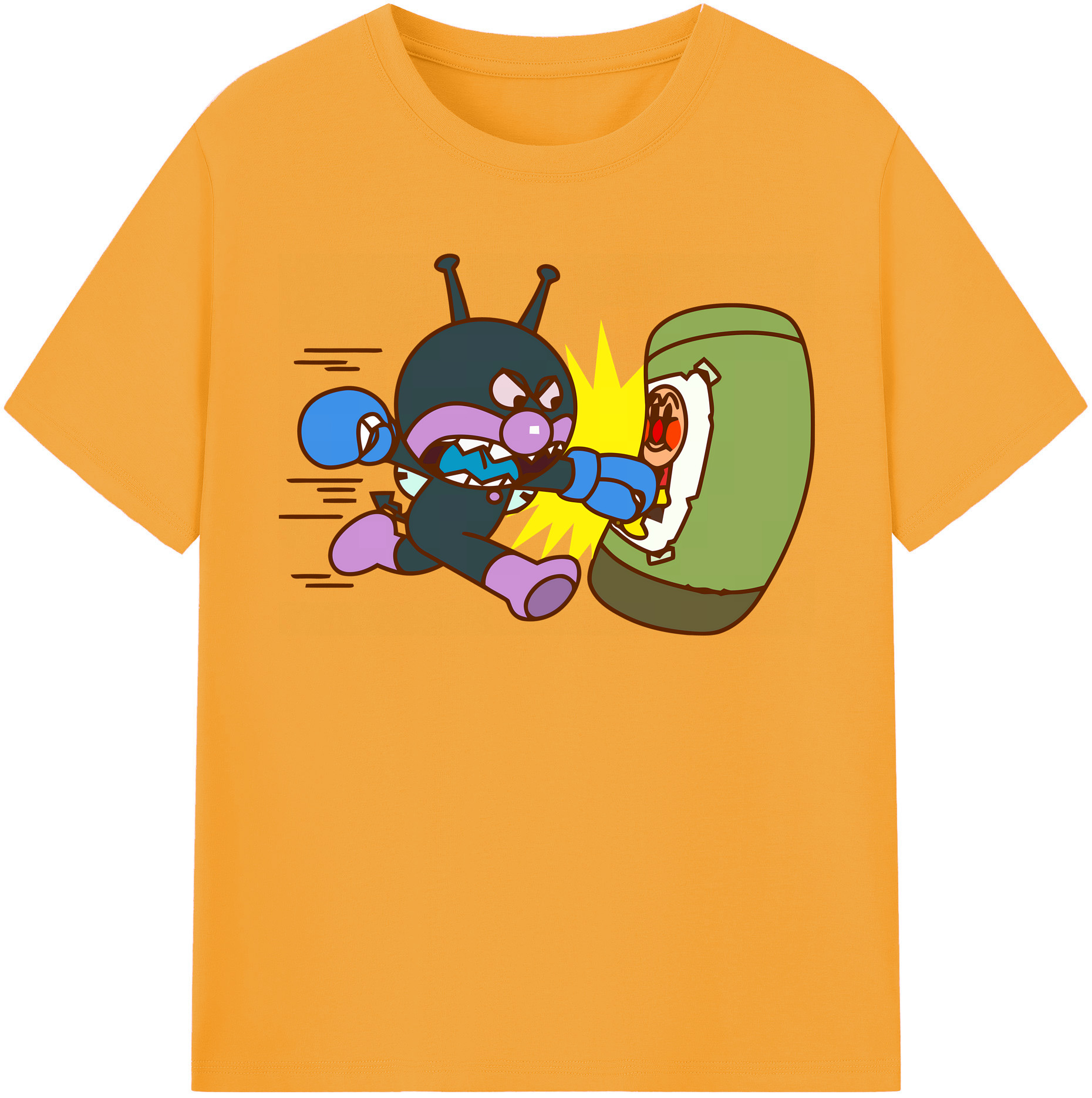 （画像用） アンパンマン Anpanman 綿100％半袖Tシャツ（フロントプリント）