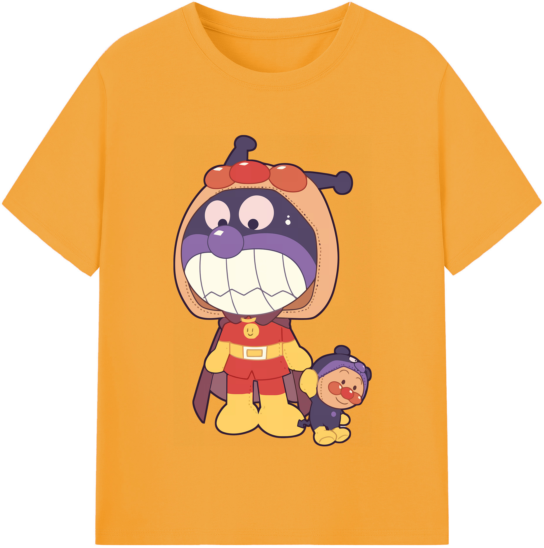 （画像用） アンパンマン Anpanman 綿100％半袖Tシャツ（フロントプリント）