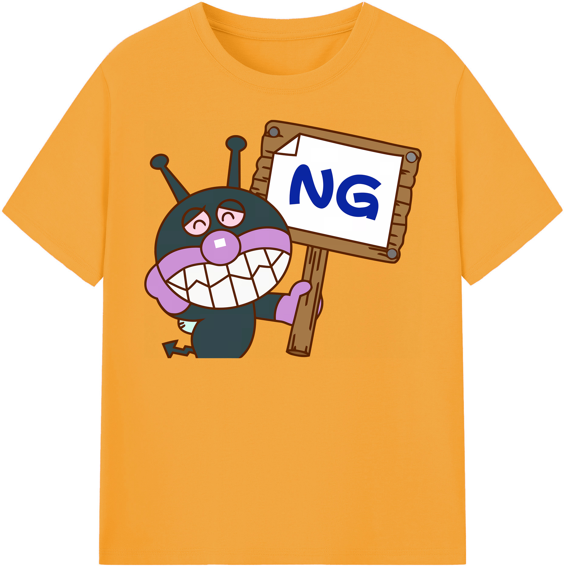 （画像用） アンパンマン Anpanman 綿100％半袖Tシャツ（フロントプリント）