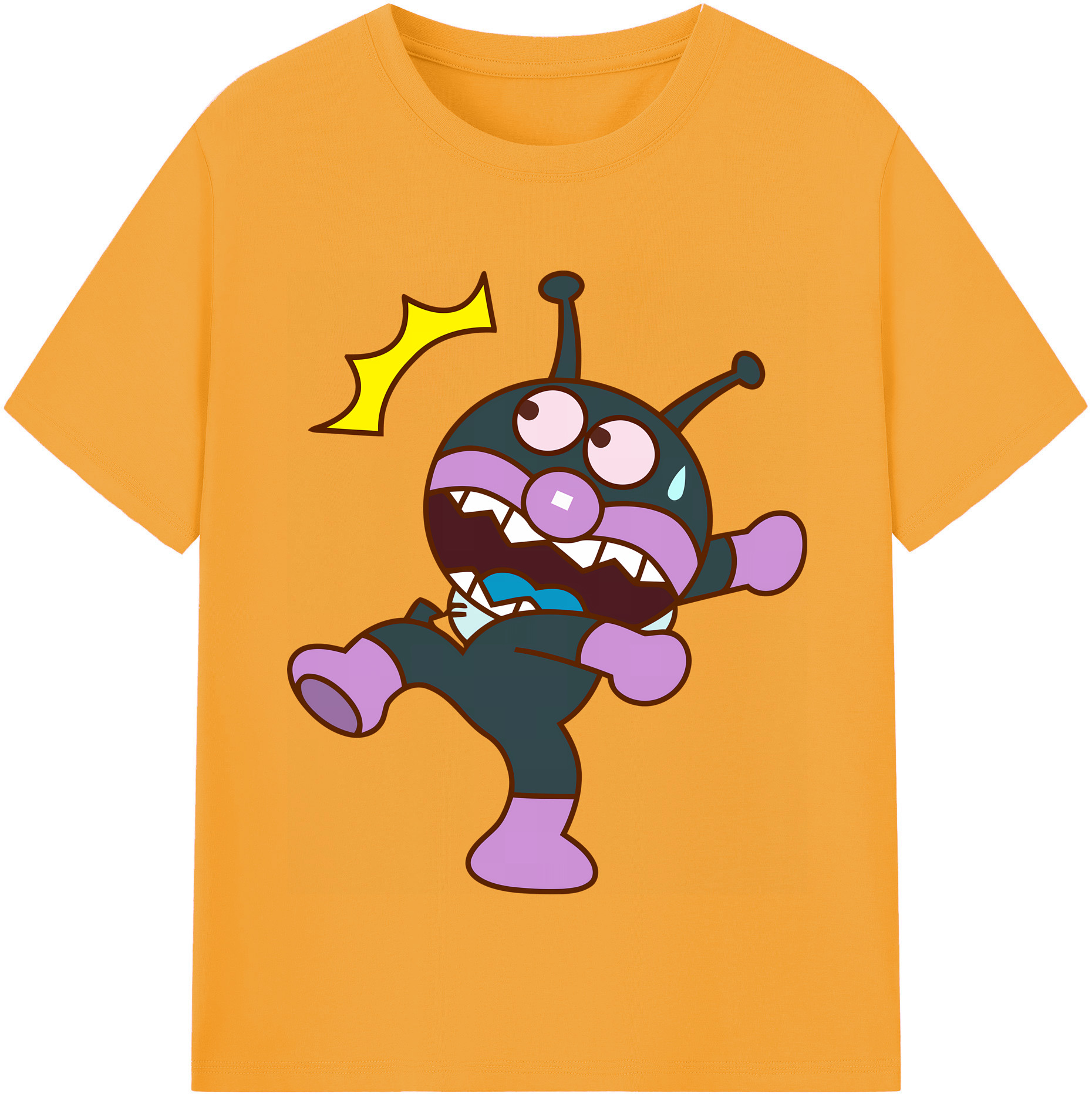 （画像用） アンパンマン Anpanman 綿100％半袖Tシャツ（フロントプリント）