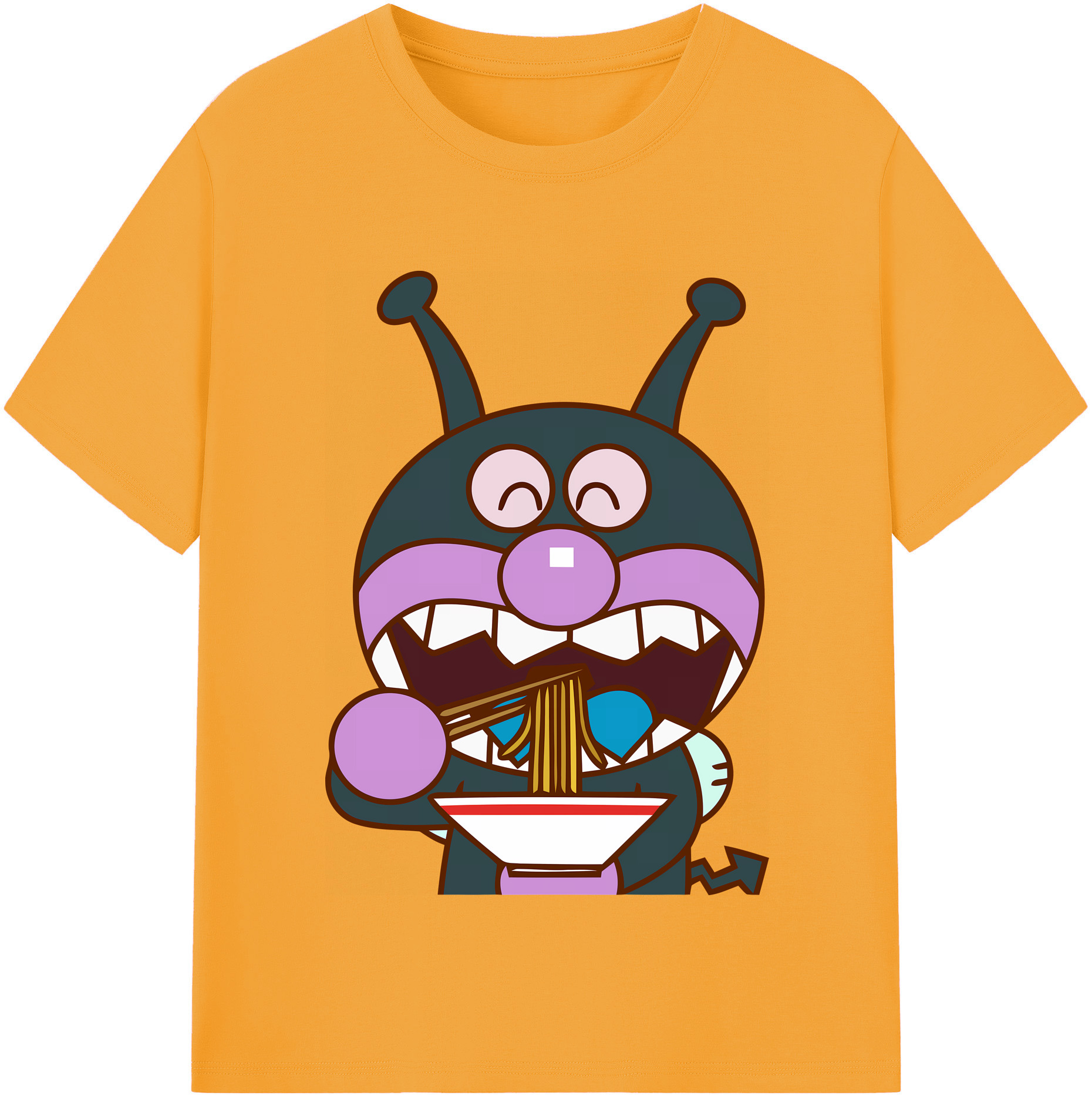 （画像用） アンパンマン Anpanman 綿100％半袖Tシャツ（フロントプリント）